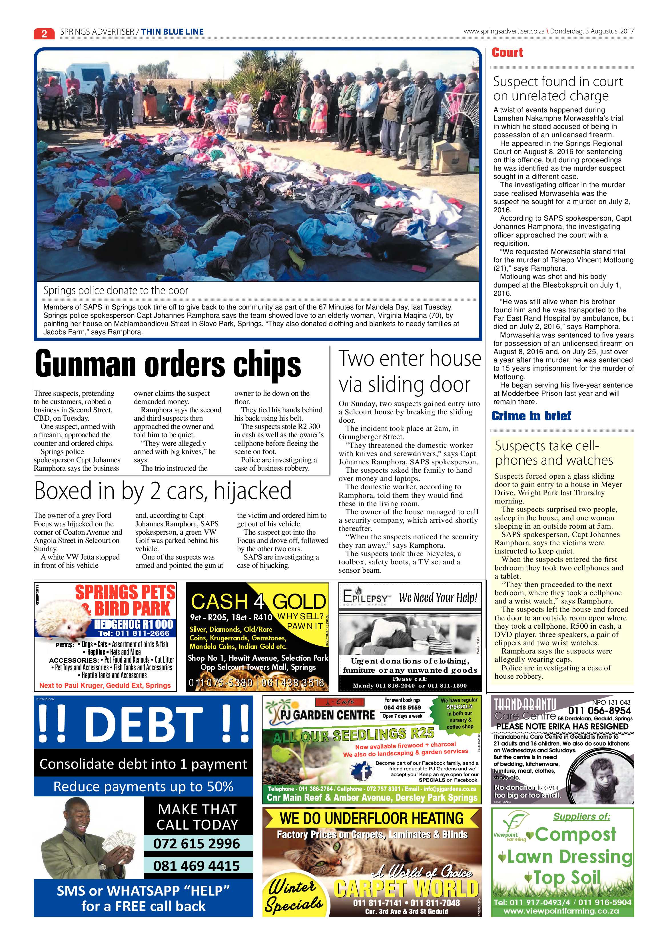 Springs Advertiser 03 August 2017 page 2