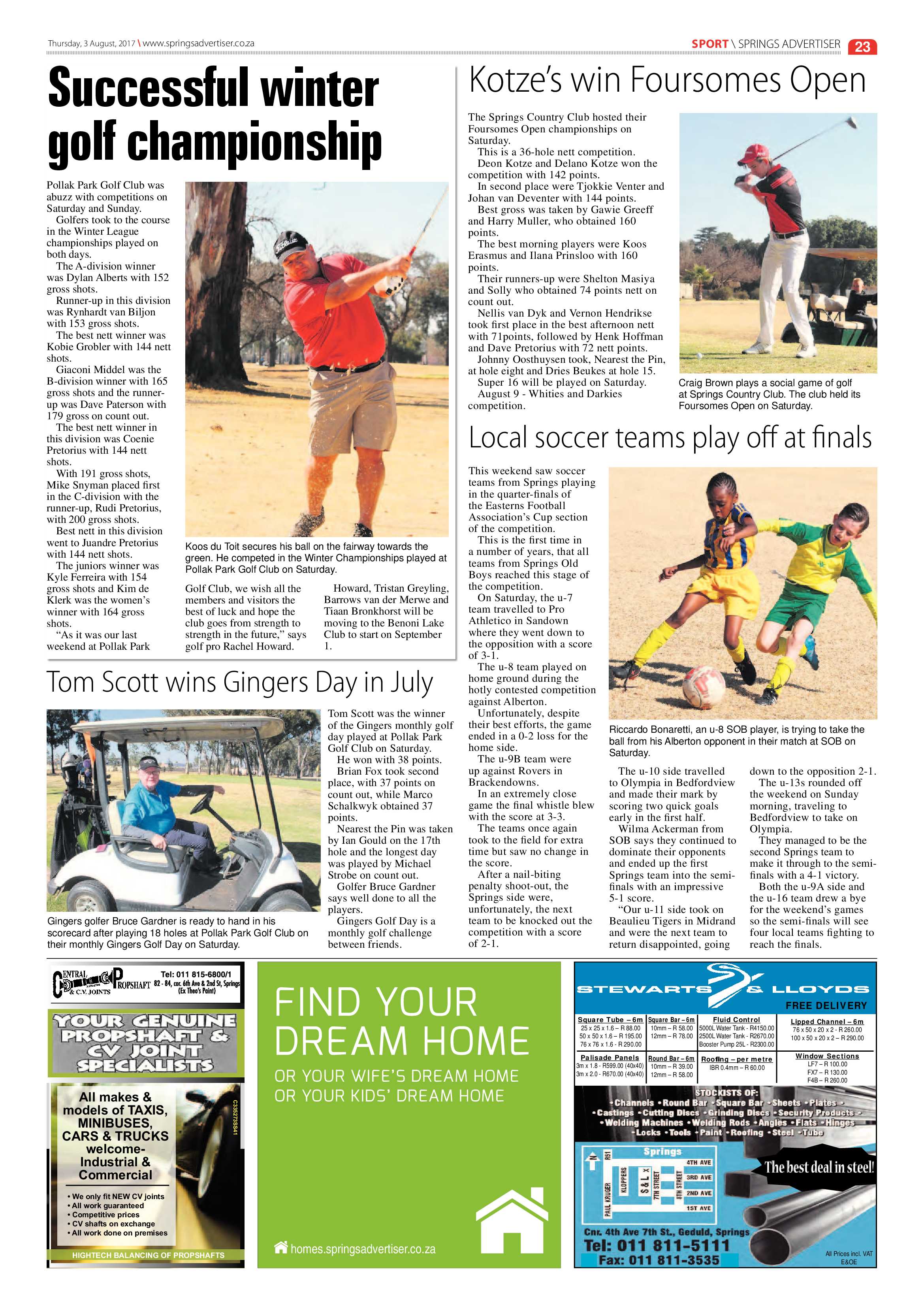 Springs Advertiser 03 August 2017 page 23