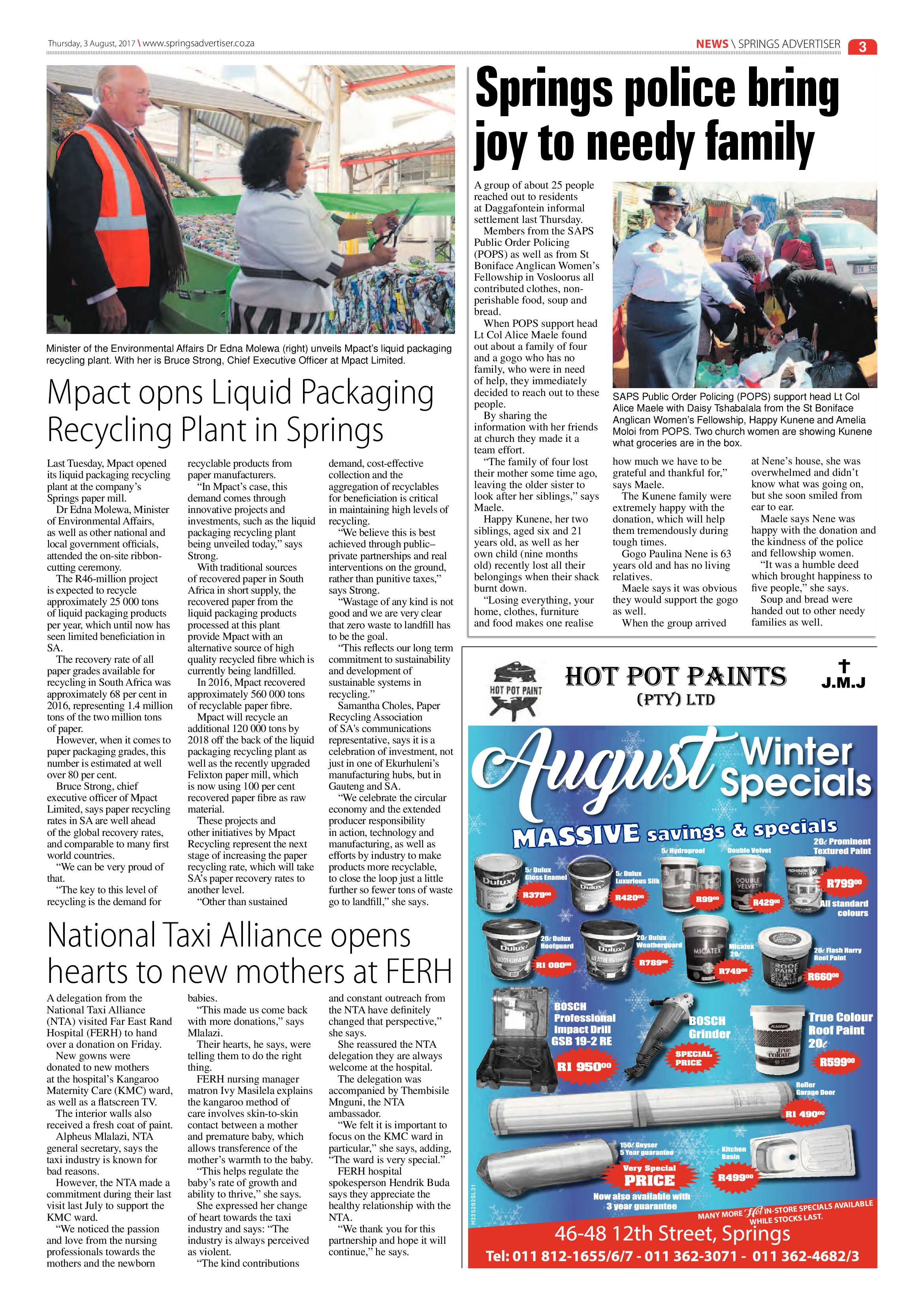 Springs Advertiser 03 August 2017 page 3