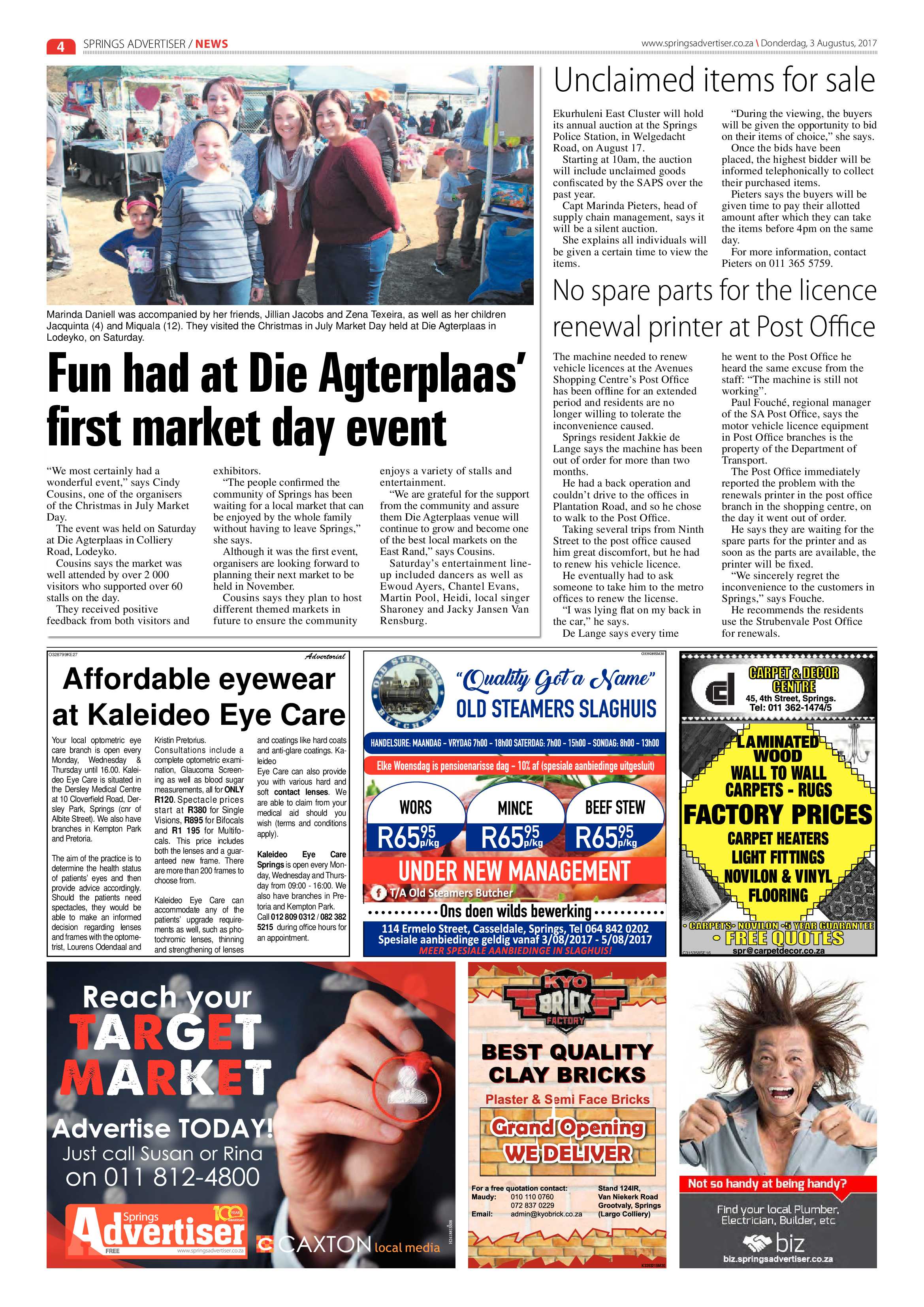 Springs Advertiser 03 August 2017 page 4
