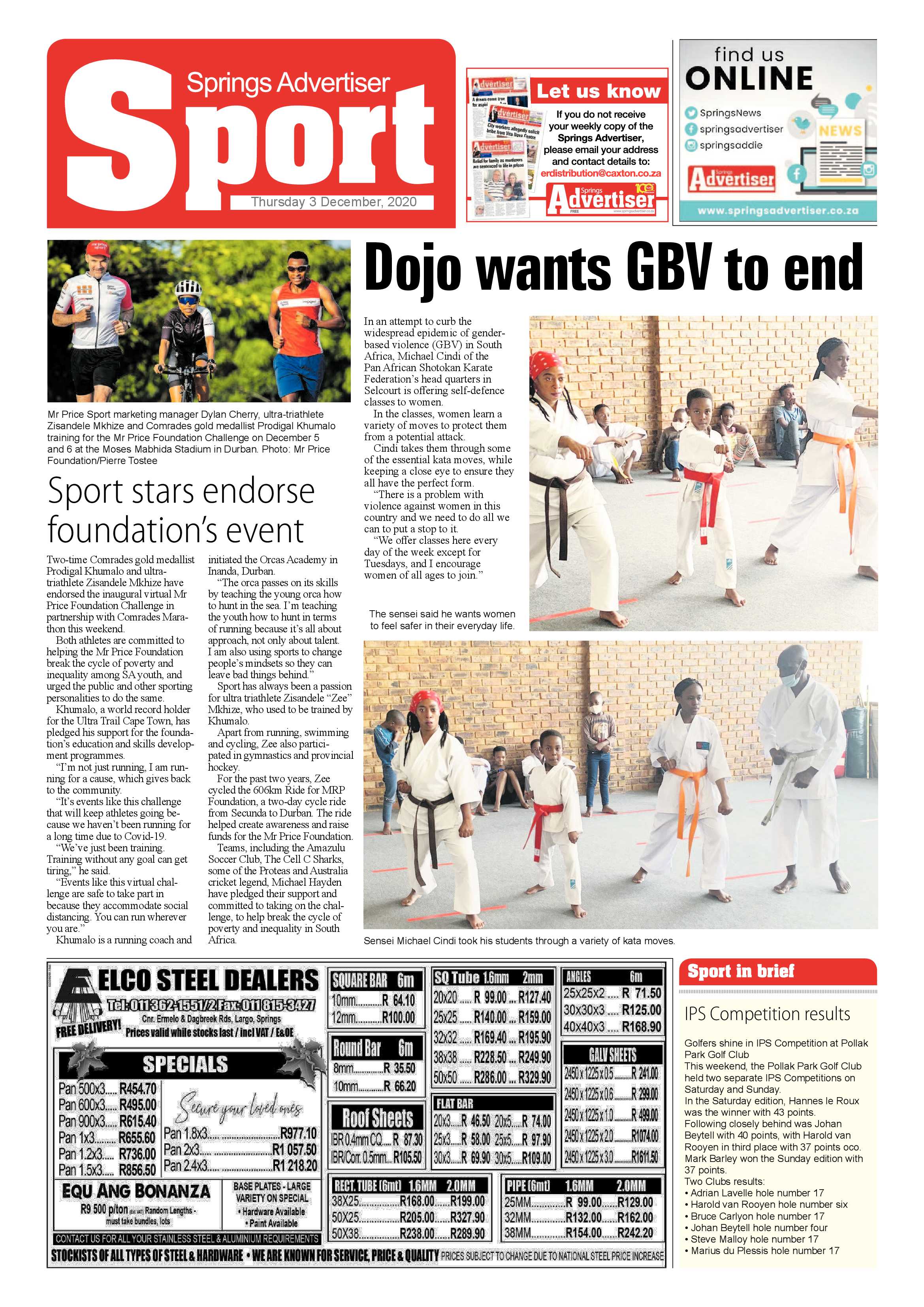 Springs Advertiser 03 December  2020 page 16
