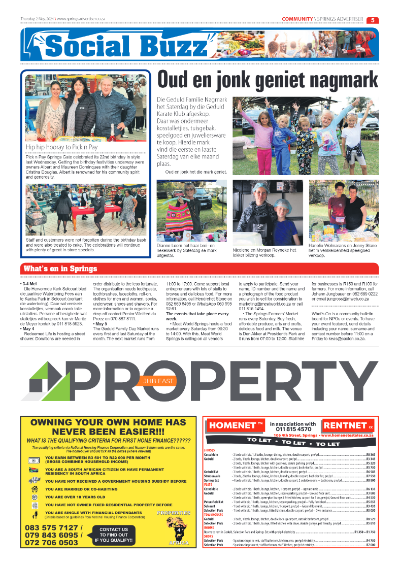 Springs Advertiser 03 May 2024 page 5