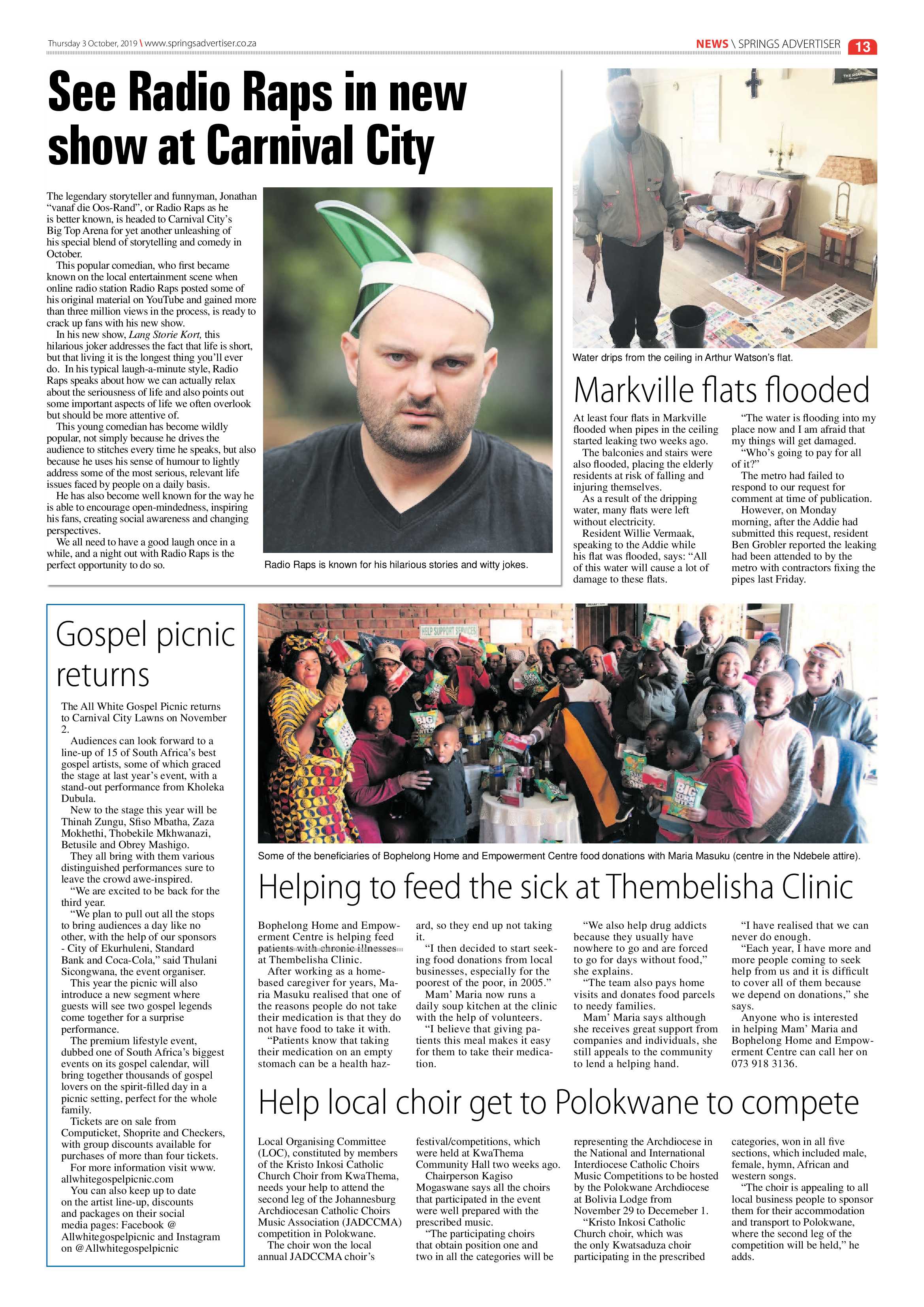 Springs Advertiser 03 October 2019 page 13