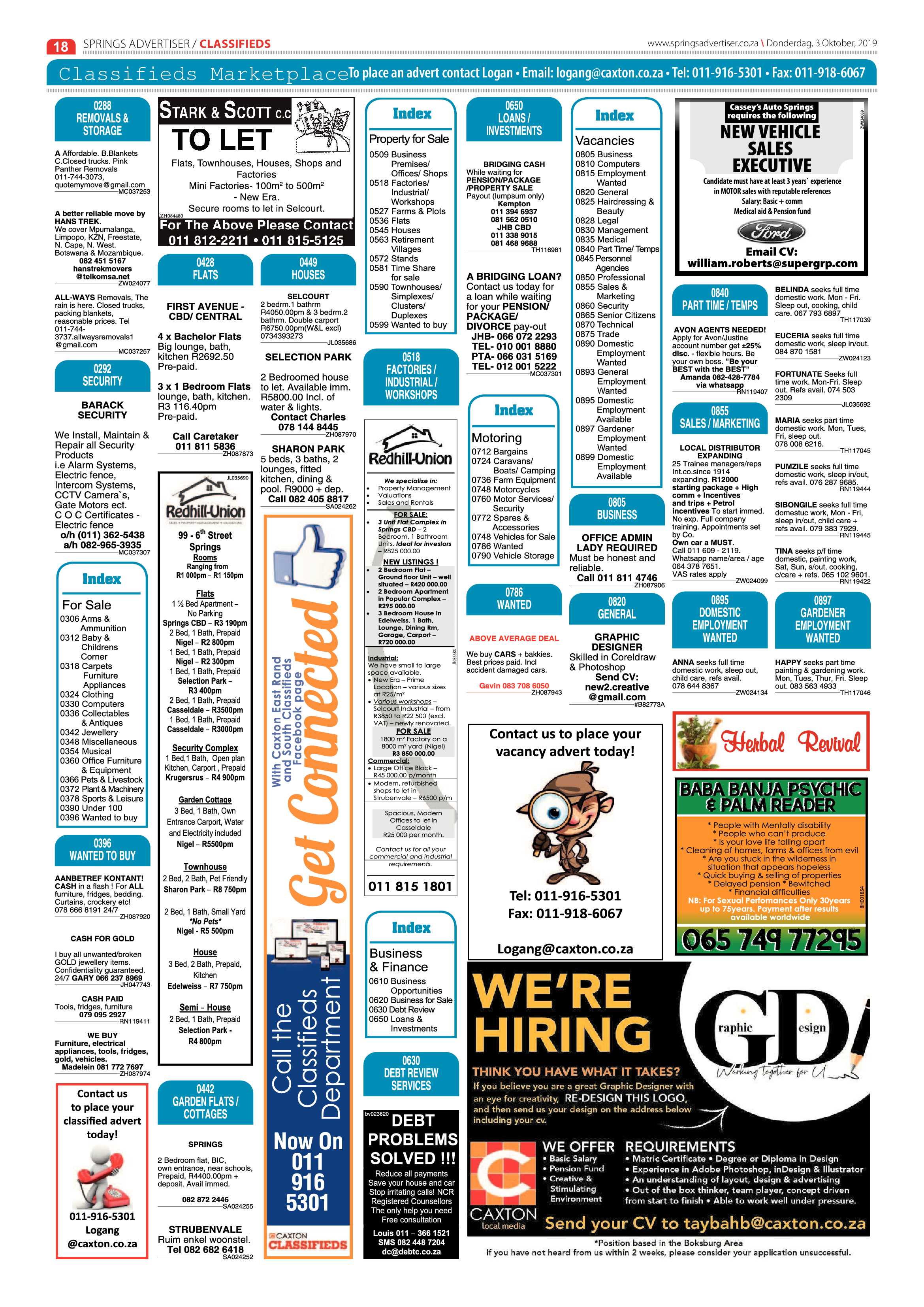 Springs Advertiser 03 October 2019 page 18