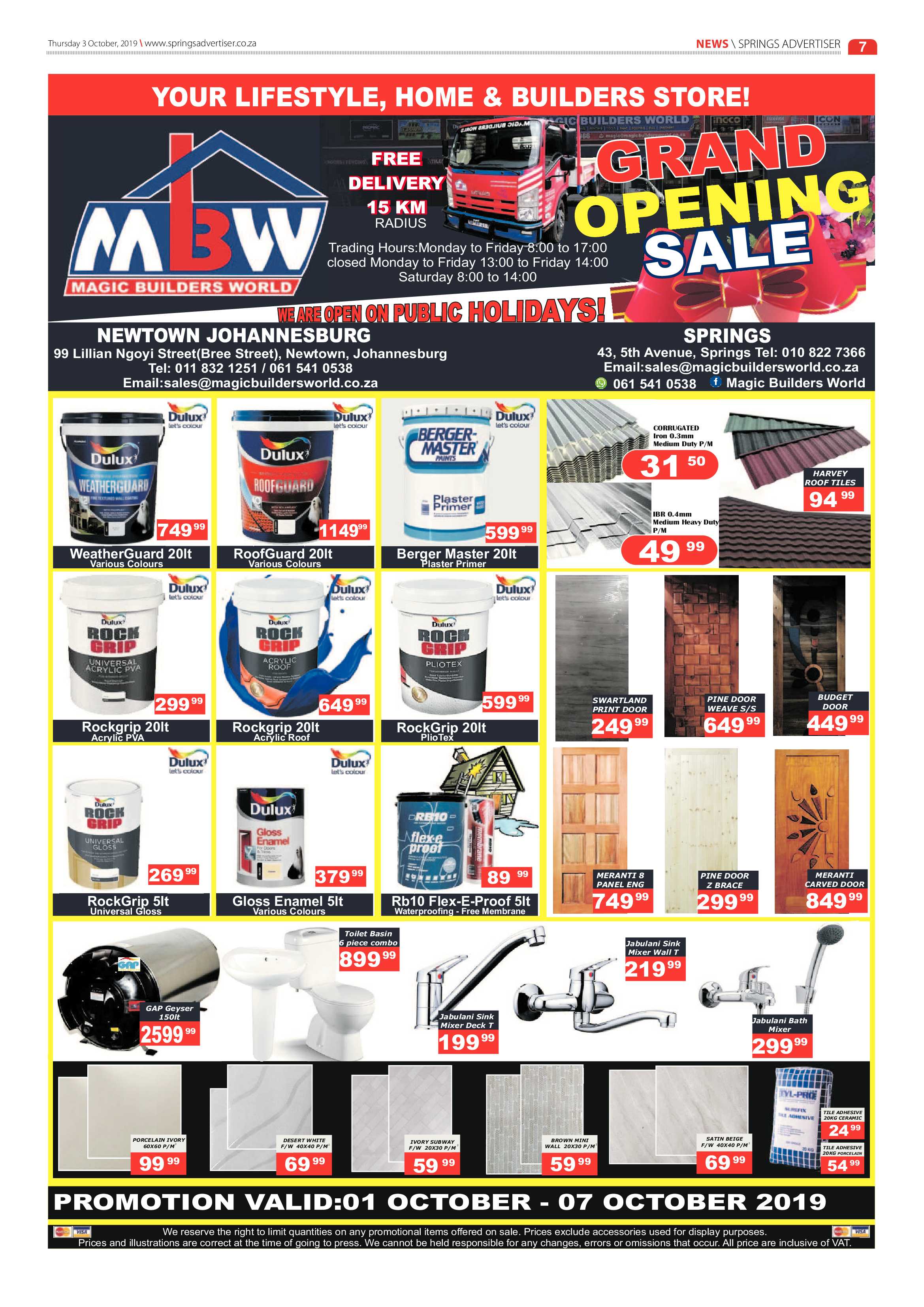Springs Advertiser 03 October 2019 page 7