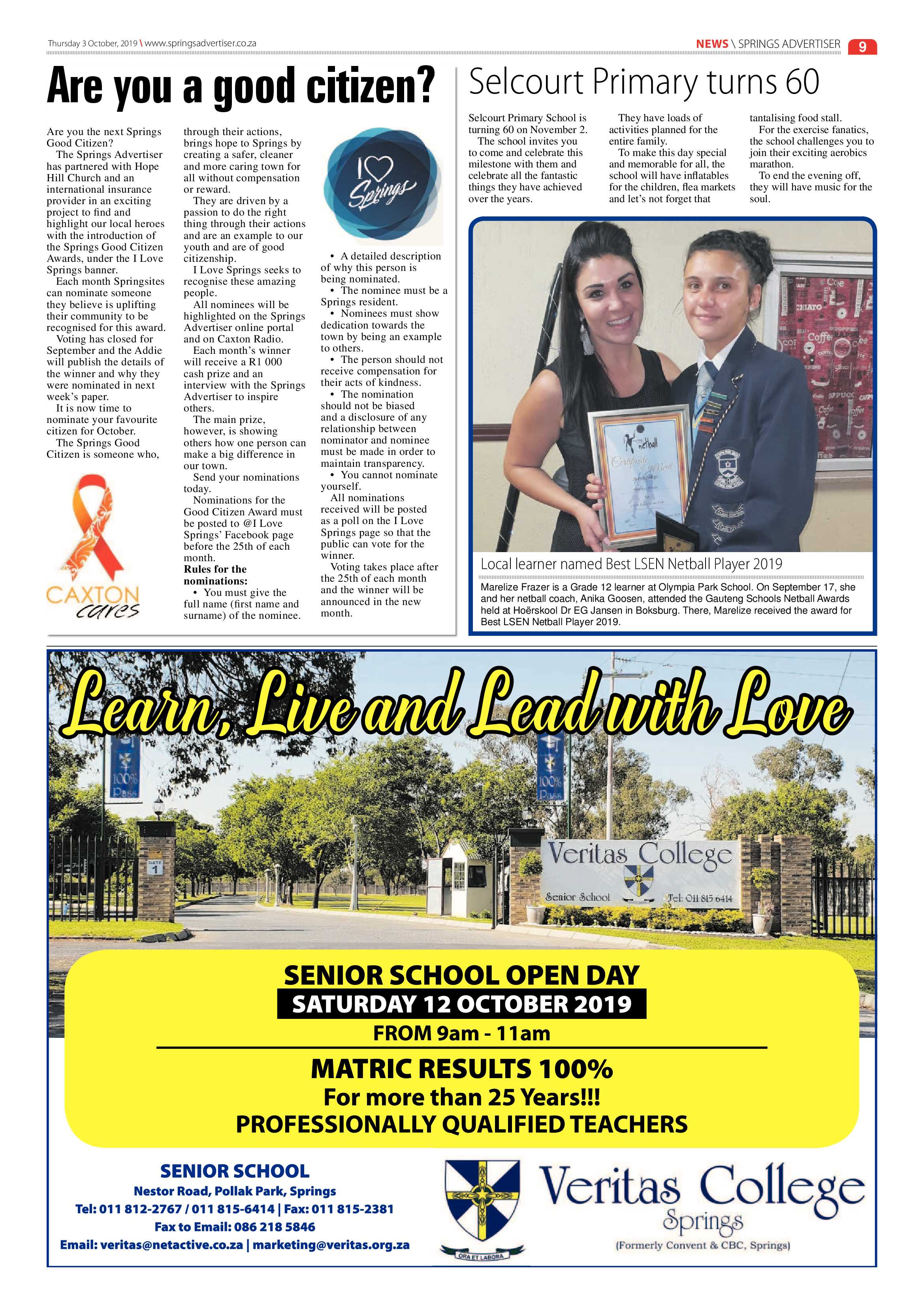 Springs Advertiser 03 October 2019 page 9