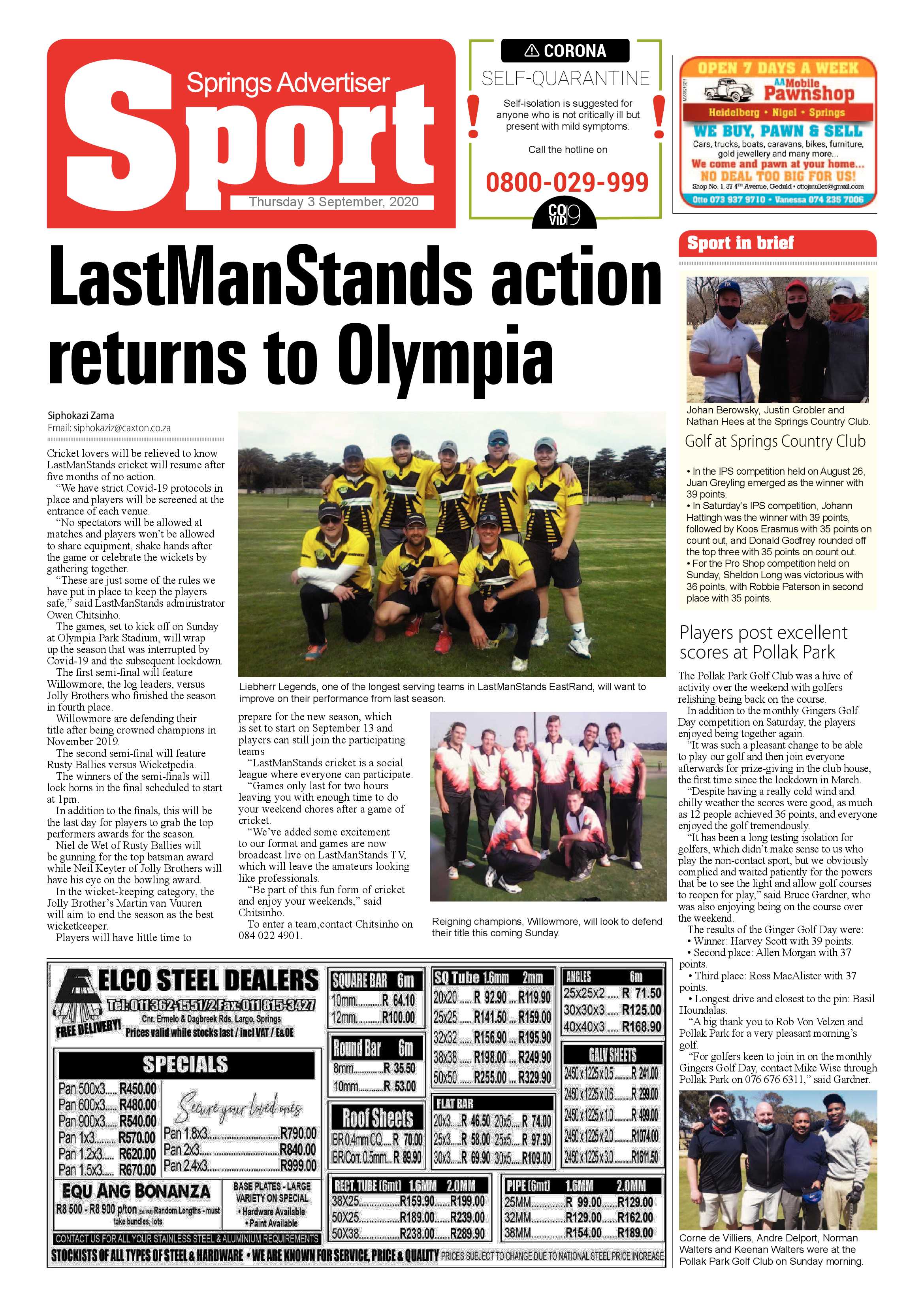 Springs Advertiser 03 September 2020 page 12