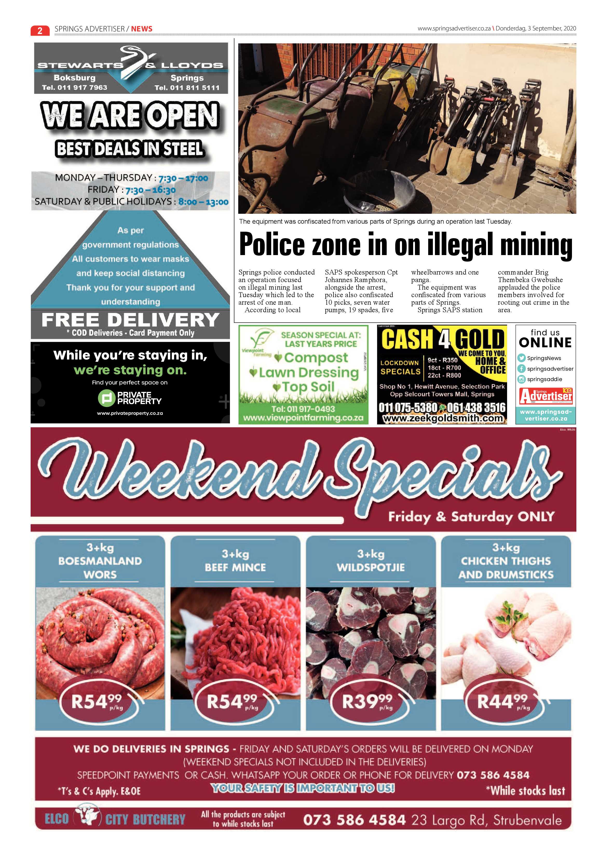 Springs Advertiser 03 September 2020 page 2