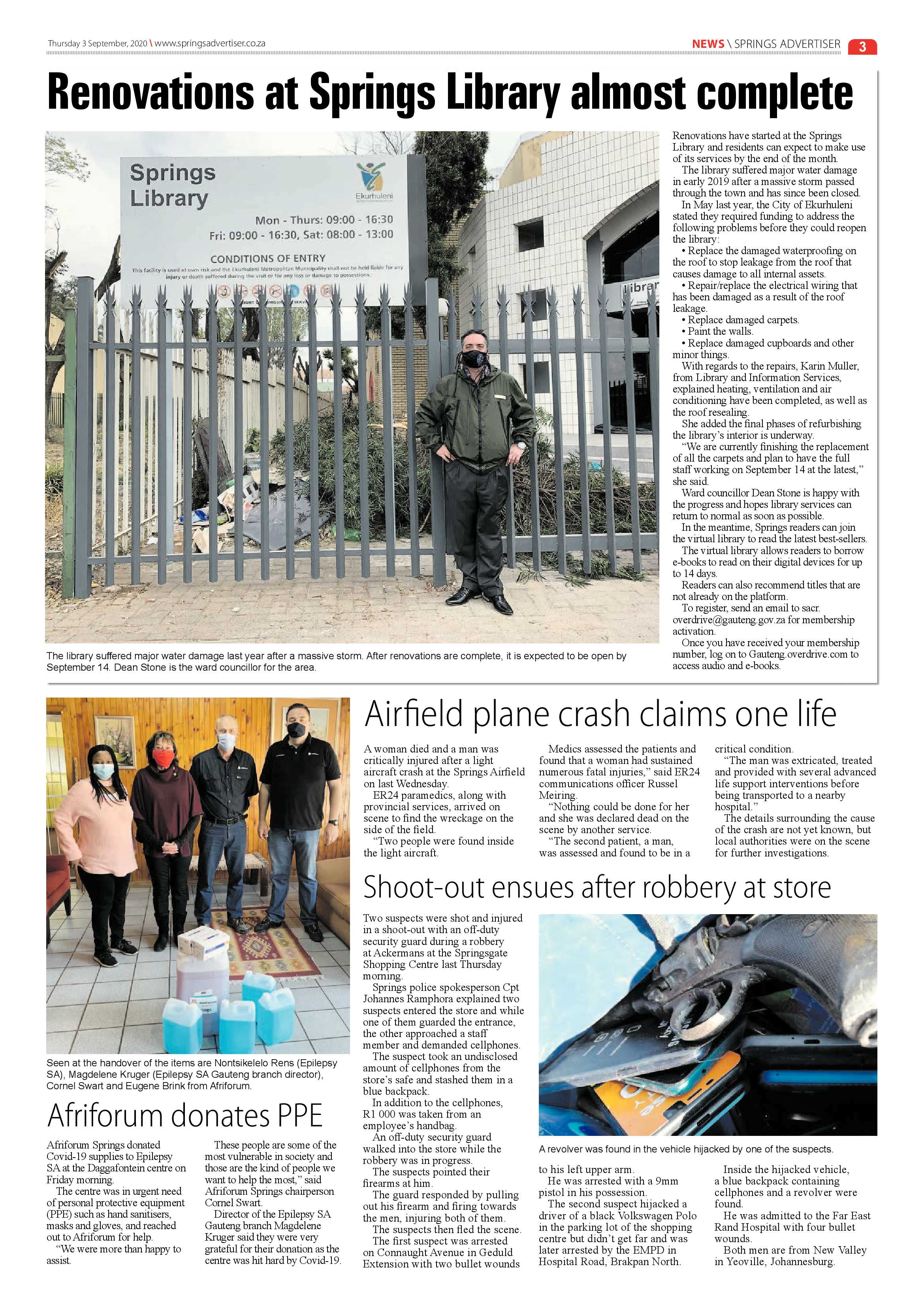 Springs Advertiser 03 September 2020 page 3