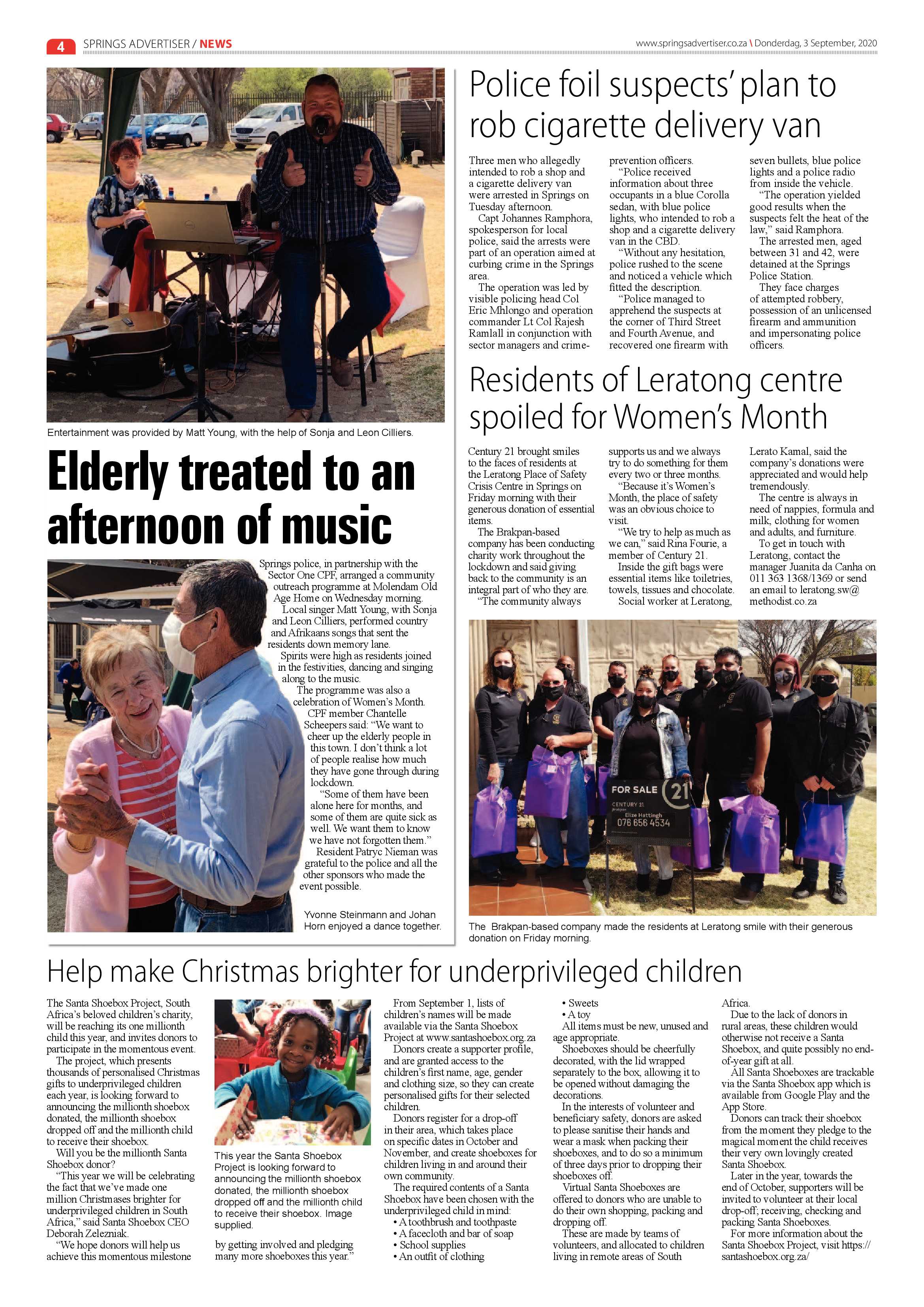Springs Advertiser 03 September 2020 page 4