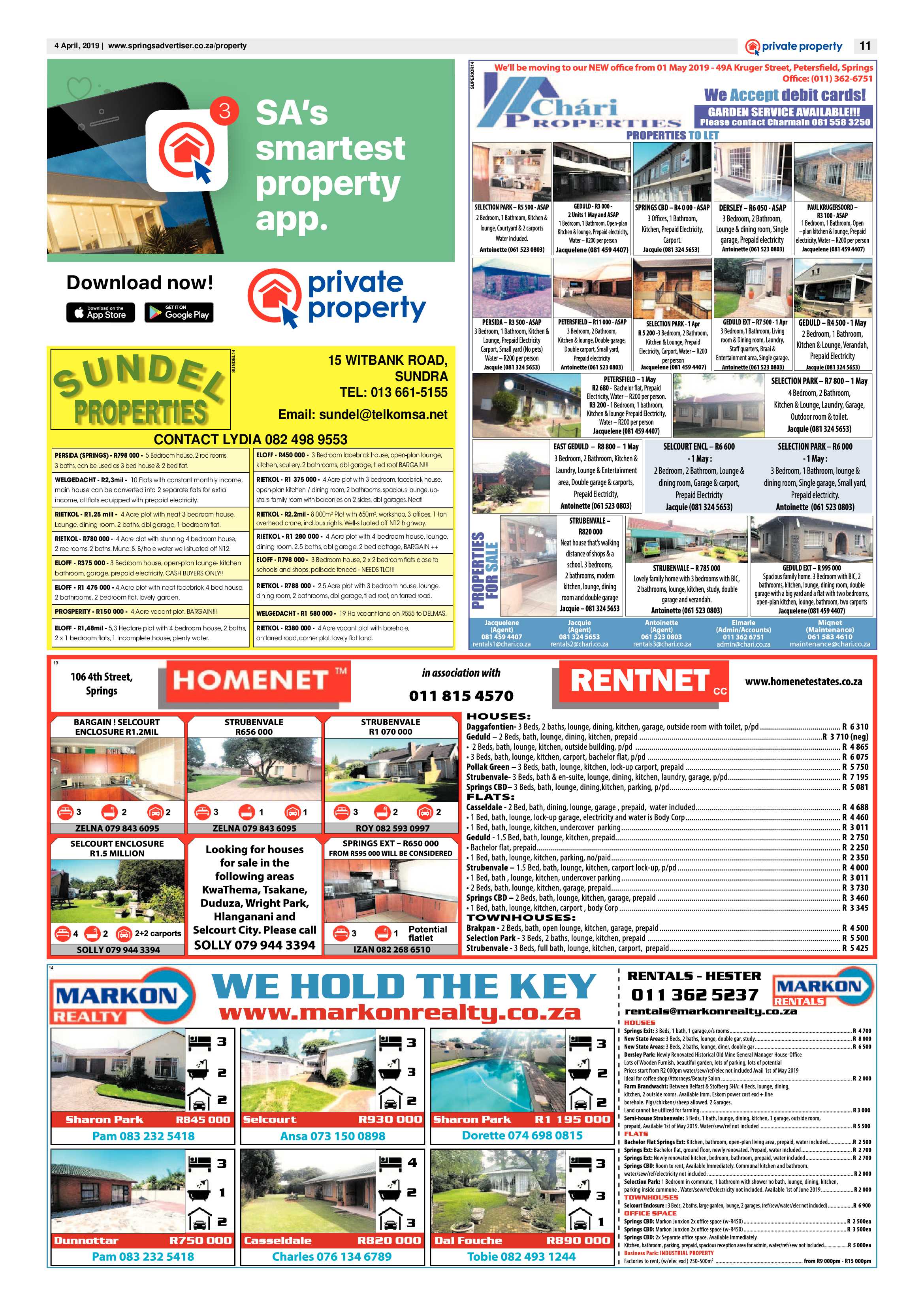Springs Advertiser 04 April 2019 page 11