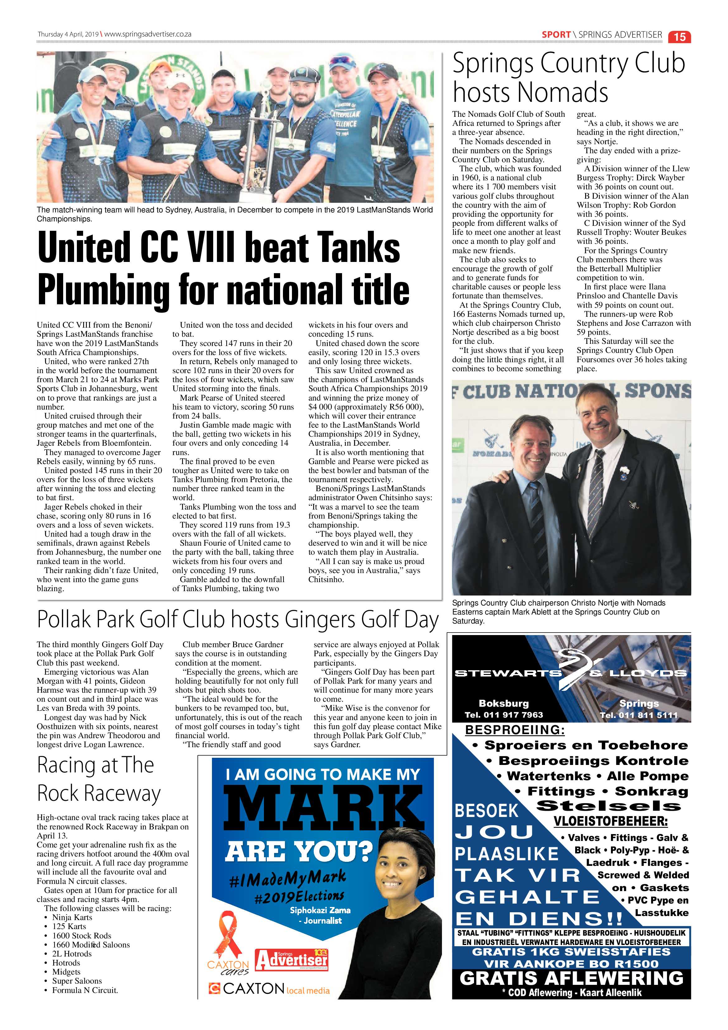 Springs Advertiser 04 April 2019 page 15