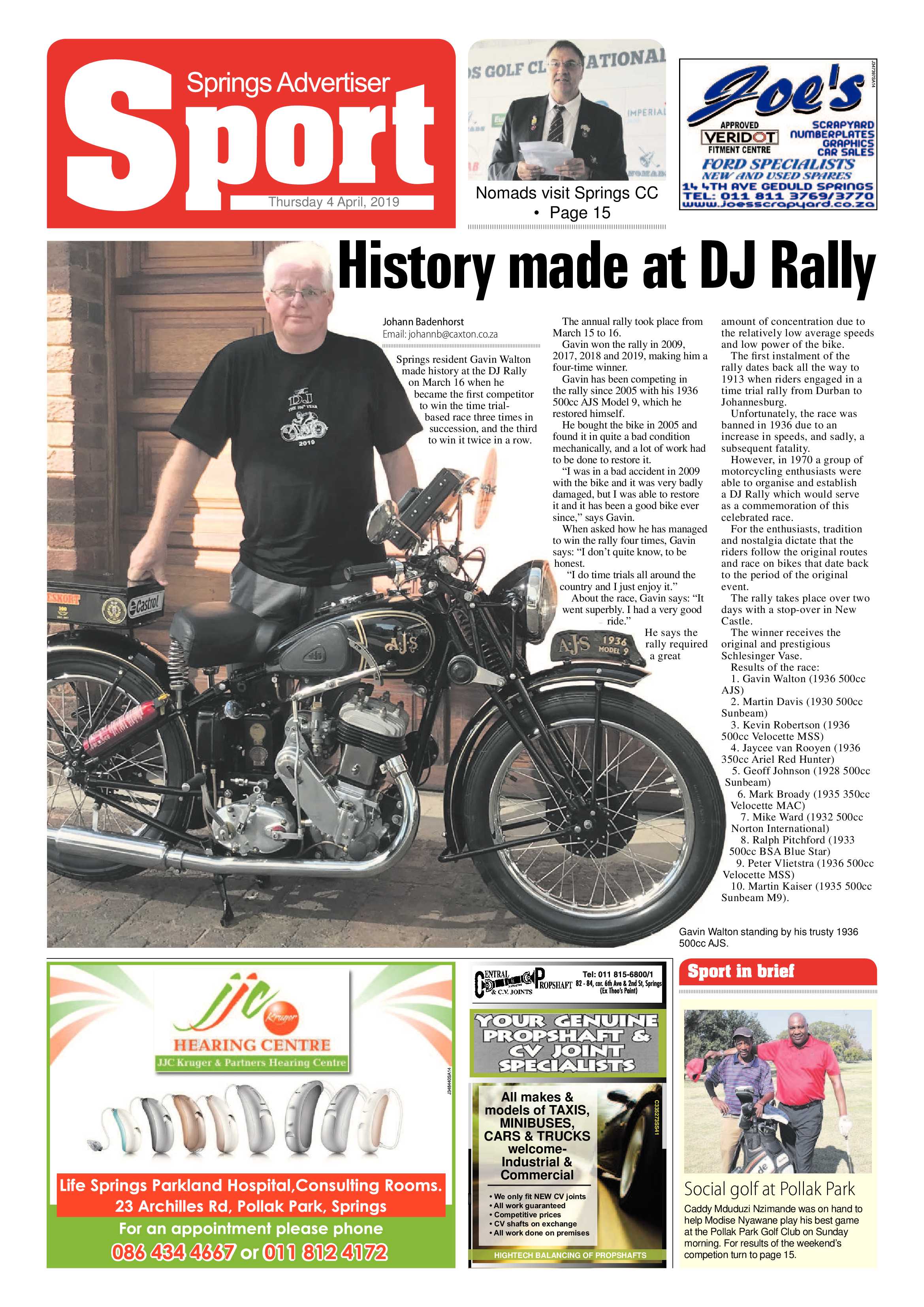 Springs Advertiser 04 April 2019 page 16