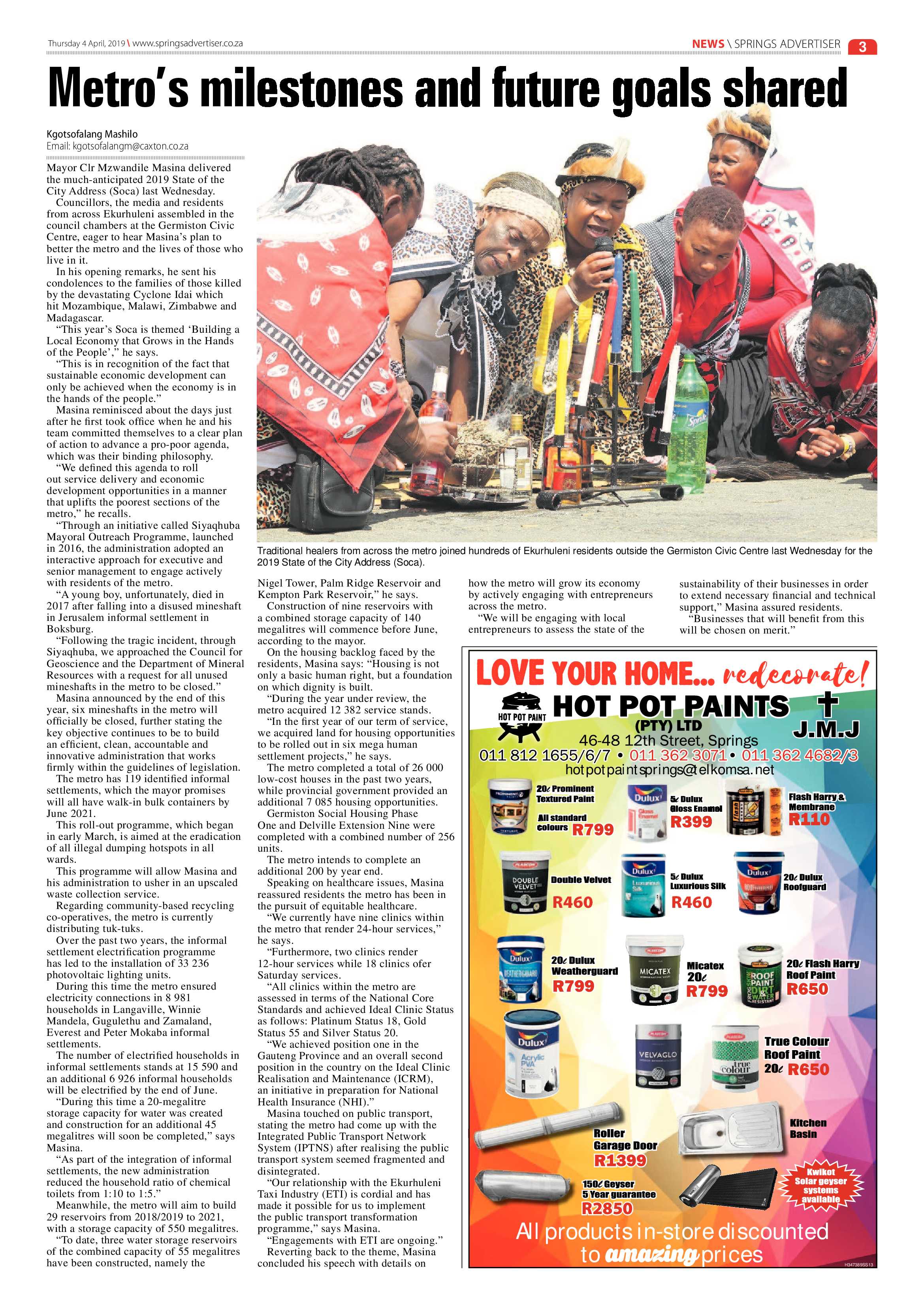 Springs Advertiser 04 April 2019 page 3