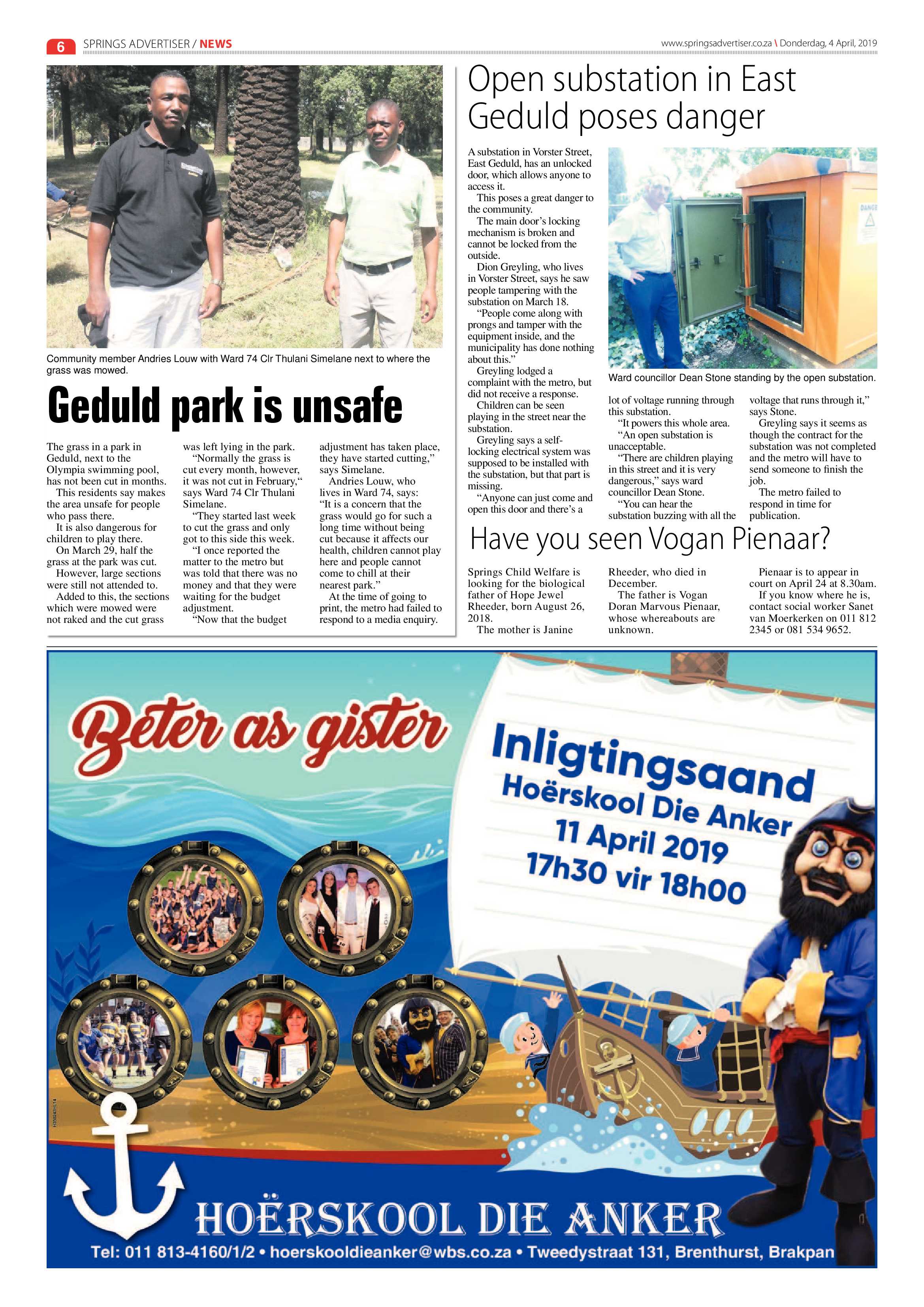 Springs Advertiser 04 April 2019 page 6