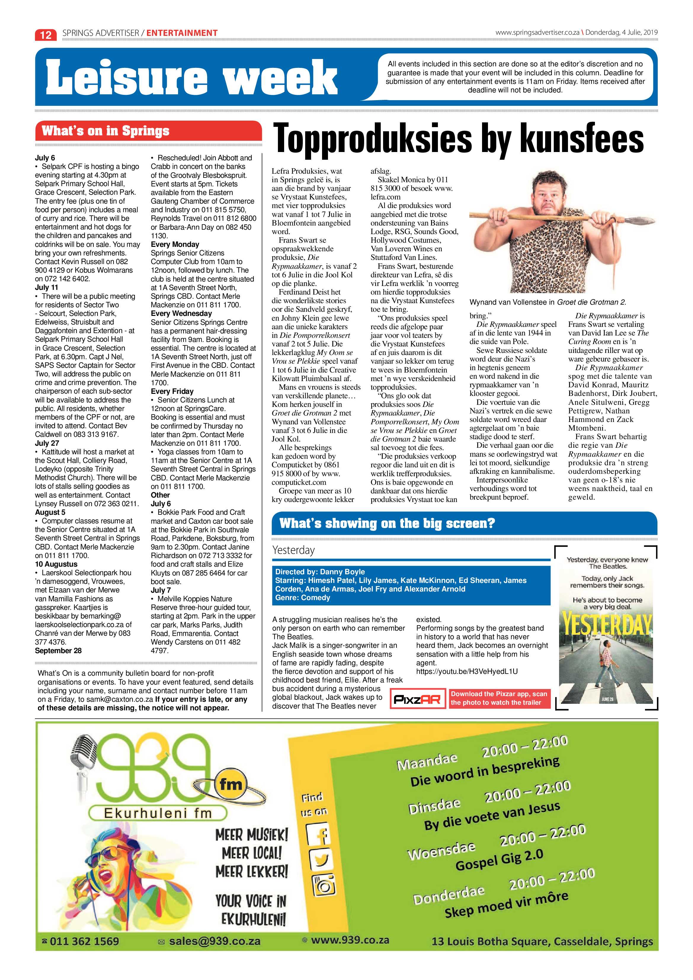 Springs Advertiser 04 July 2019 page 12