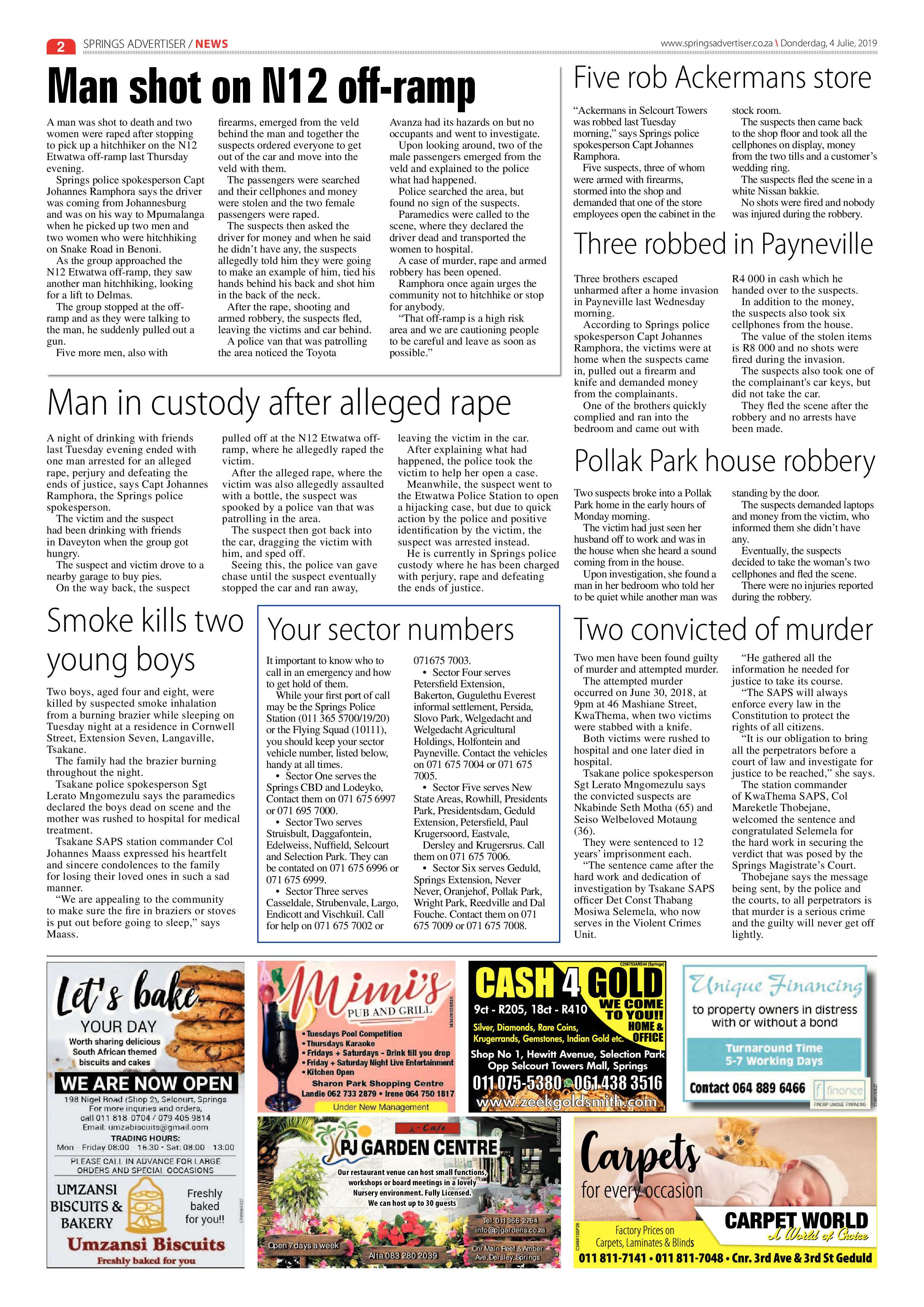Springs Advertiser 04 July 2019 page 2