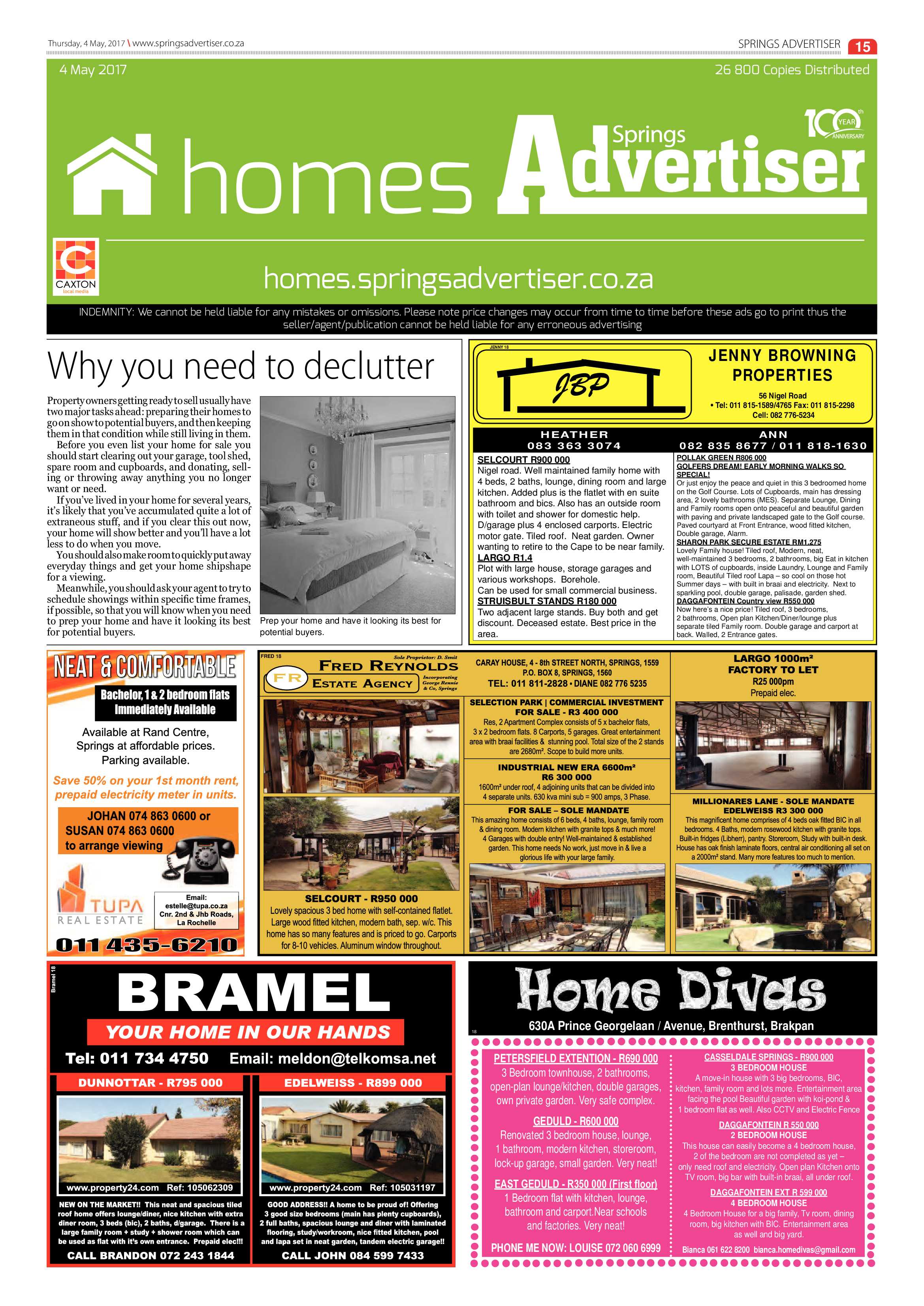 Springs Advertiser 04 May 2017 page 15