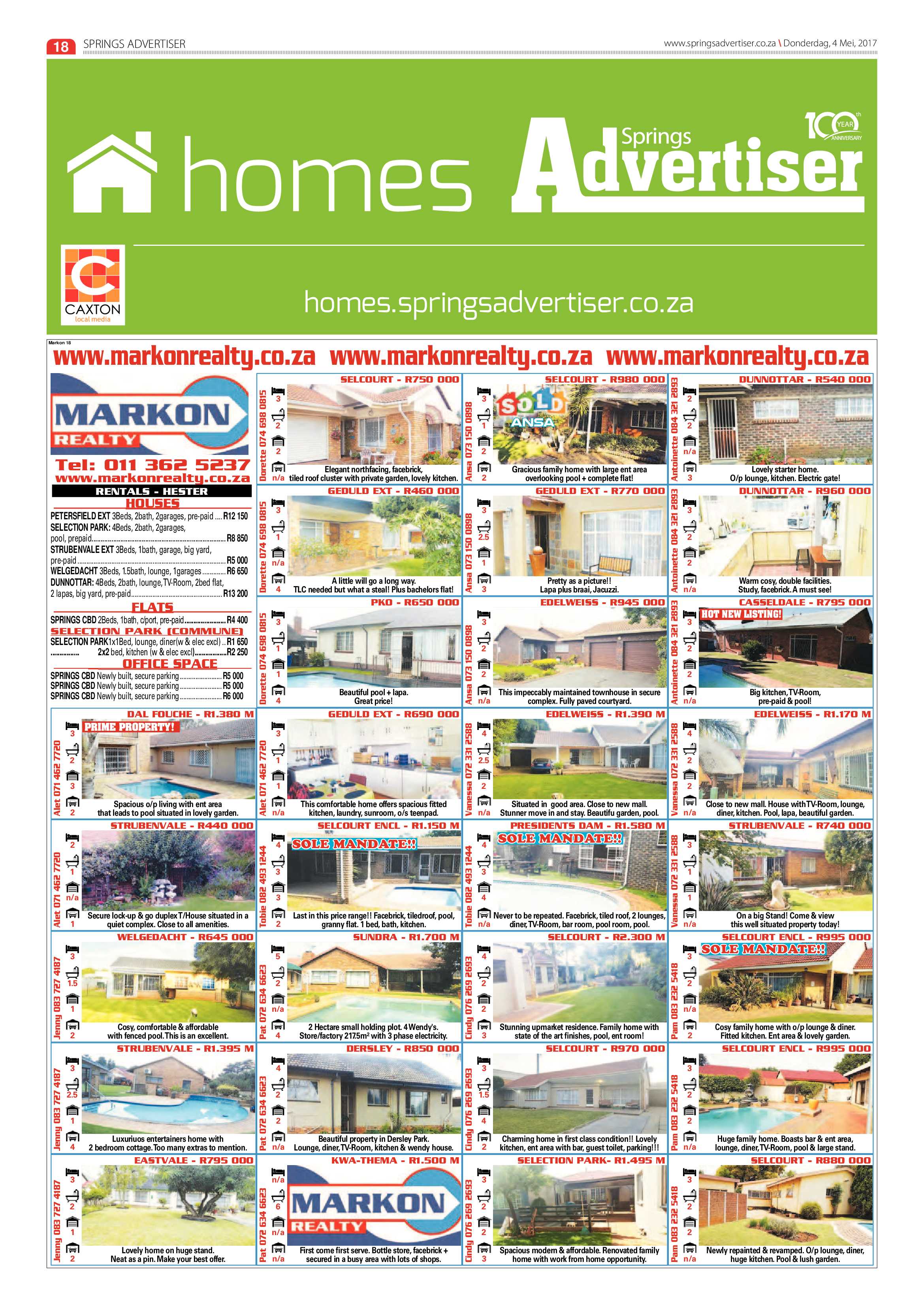 Springs Advertiser 04 May 2017 page 18