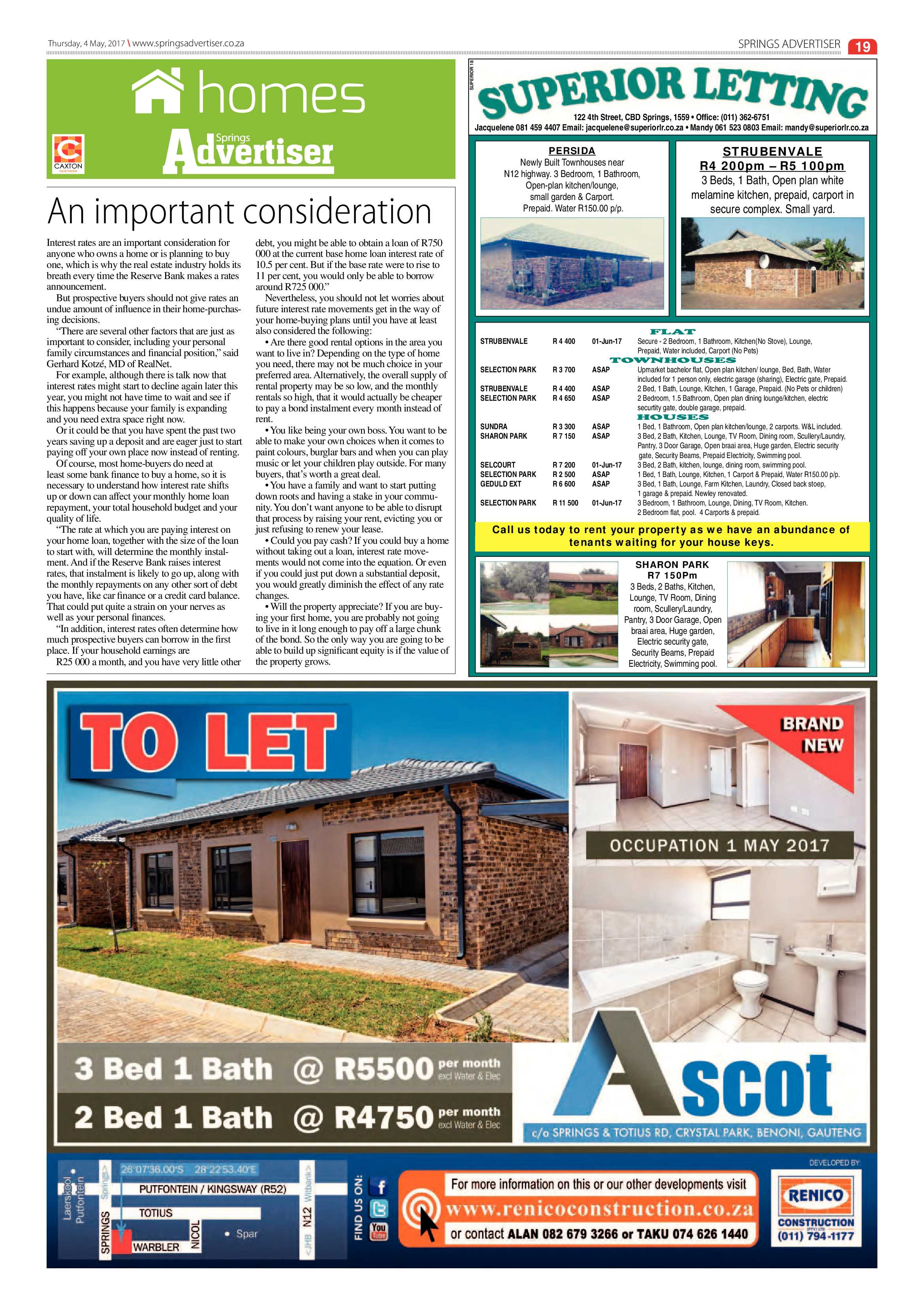 Springs Advertiser 04 May 2017 page 19