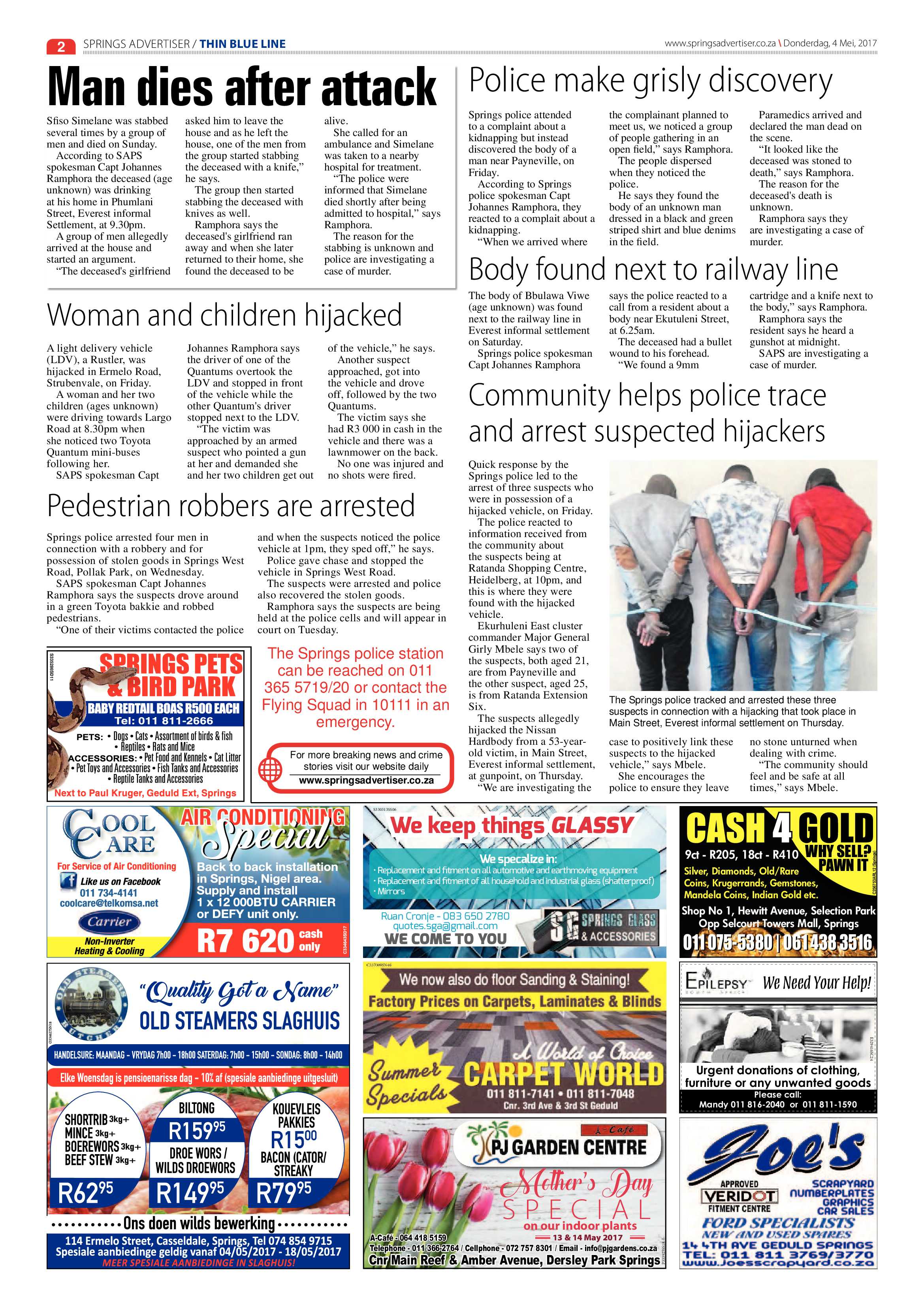 Springs Advertiser 04 May 2017 page 2