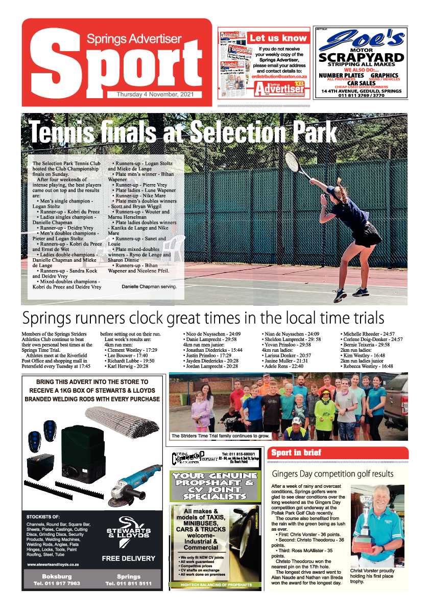 Springs Advertiser 04 November 2021 page 16