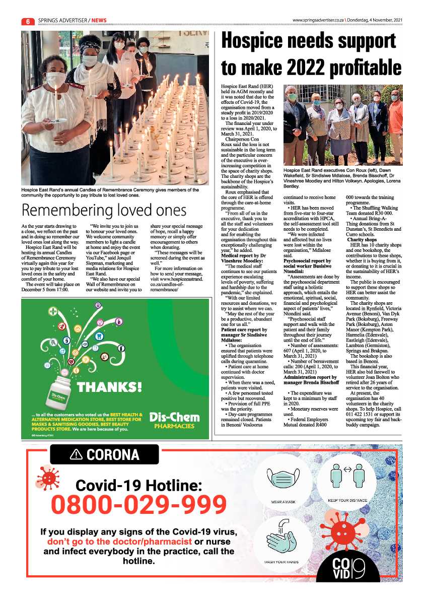 Springs Advertiser 04 November 2021 page 6
