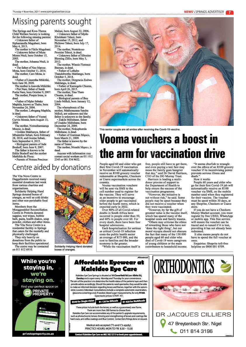 Springs Advertiser 04 November 2021 page 7