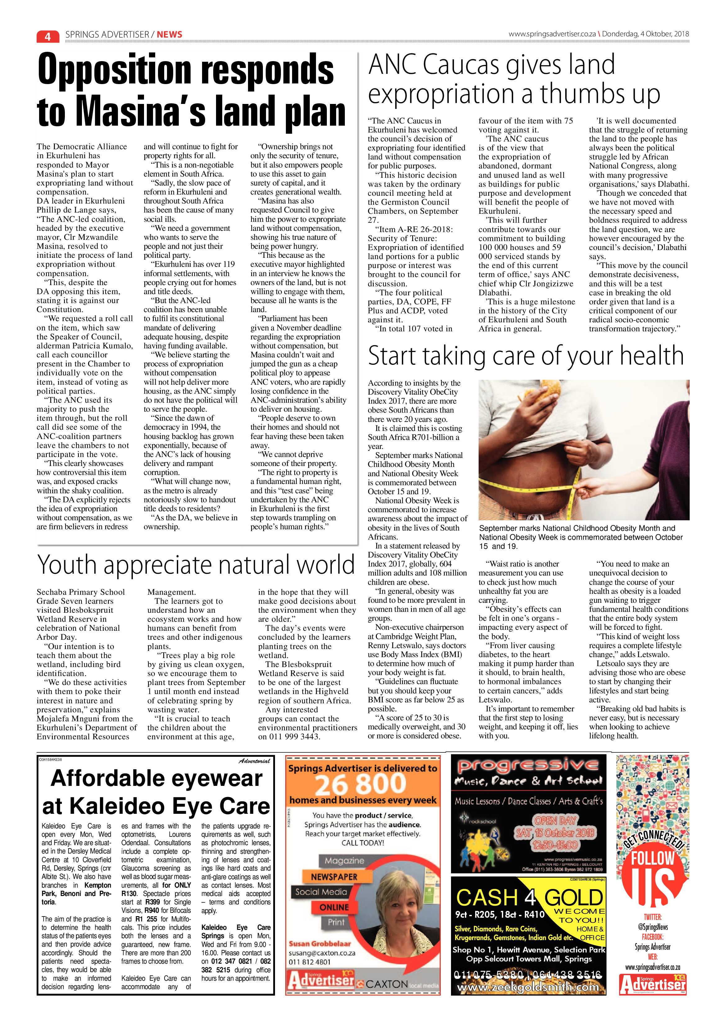 Springs Advertiser 04 October 2018 page 4