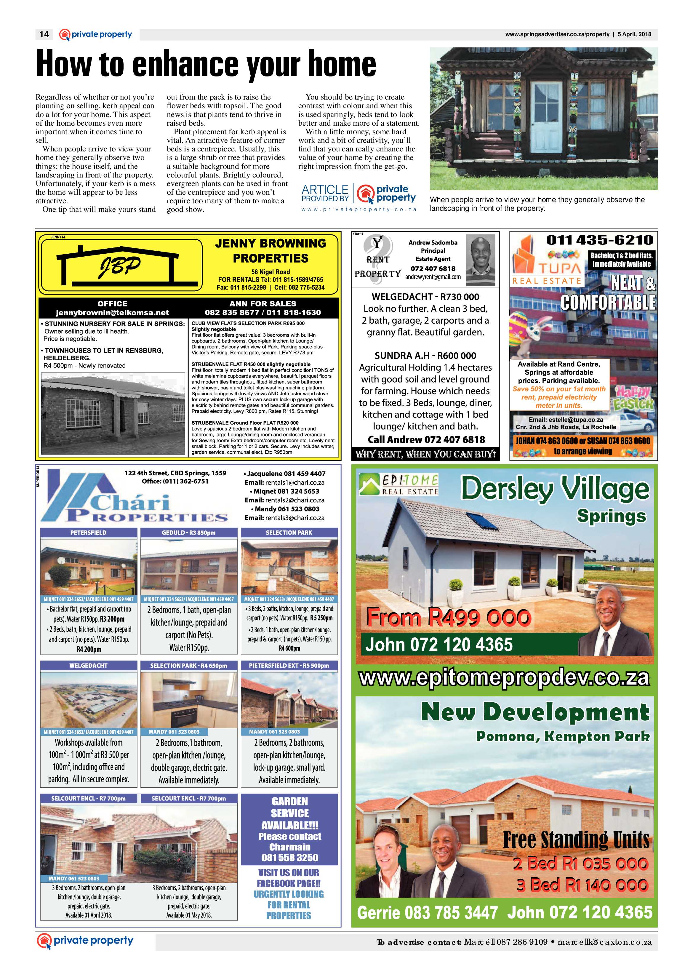 Springs Advertiser 05 April 2018 page 14