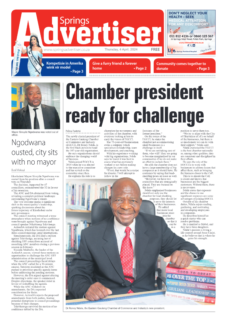 Springs Advertiser 05 April 2024 page 1