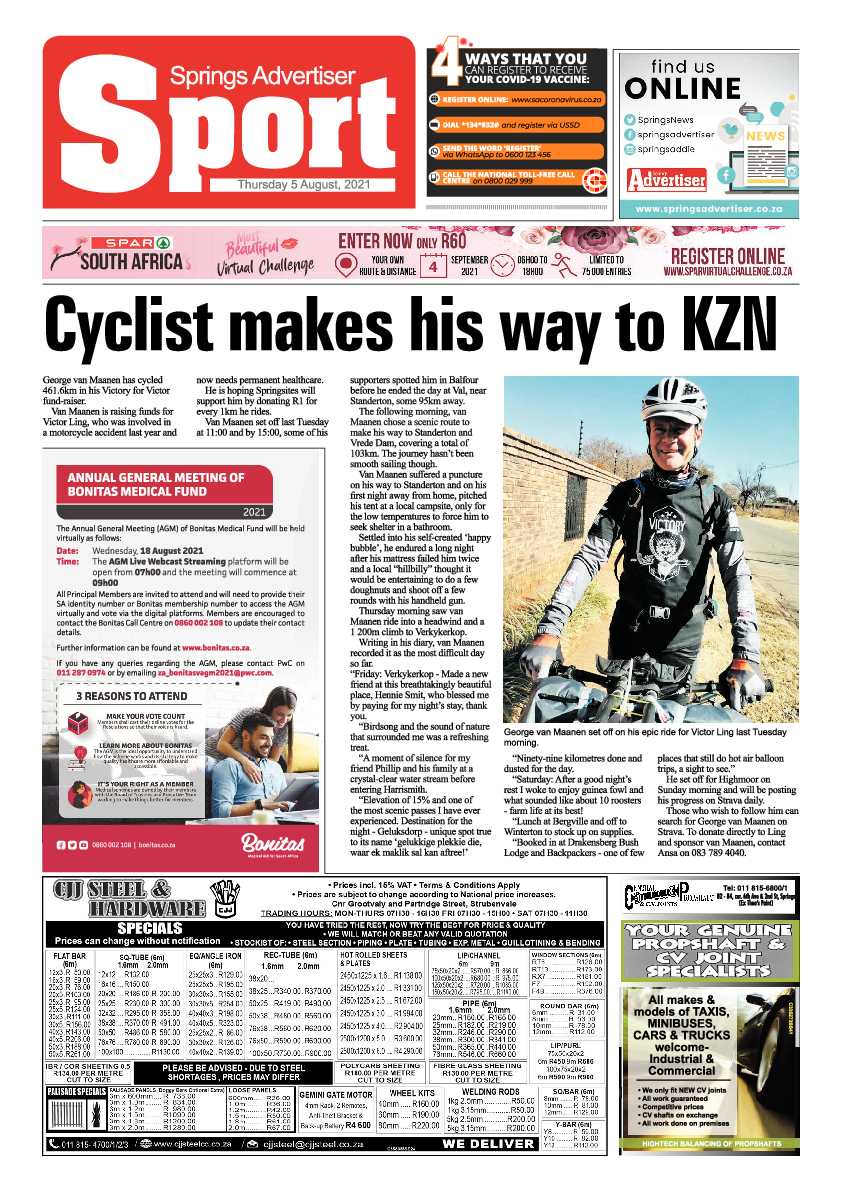 Springs Advertiser 05 August 2021 page 8