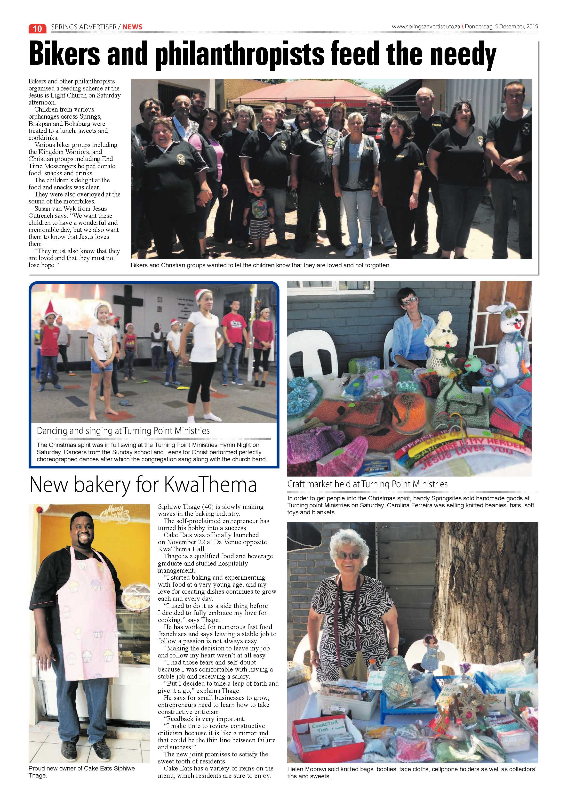 Springs Advertiser 05 December 2019 page 10