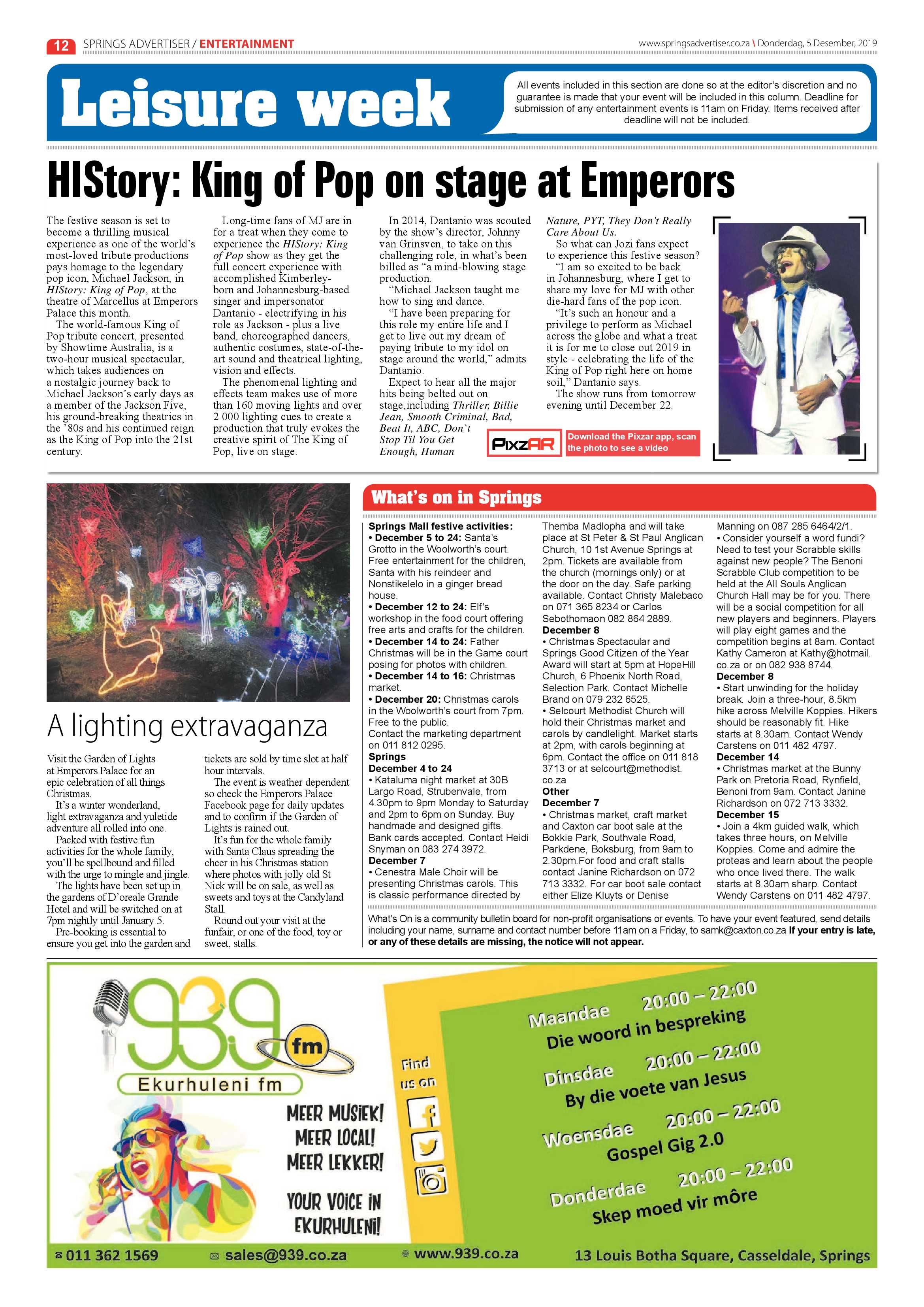 Springs Advertiser 05 December 2019 page 12