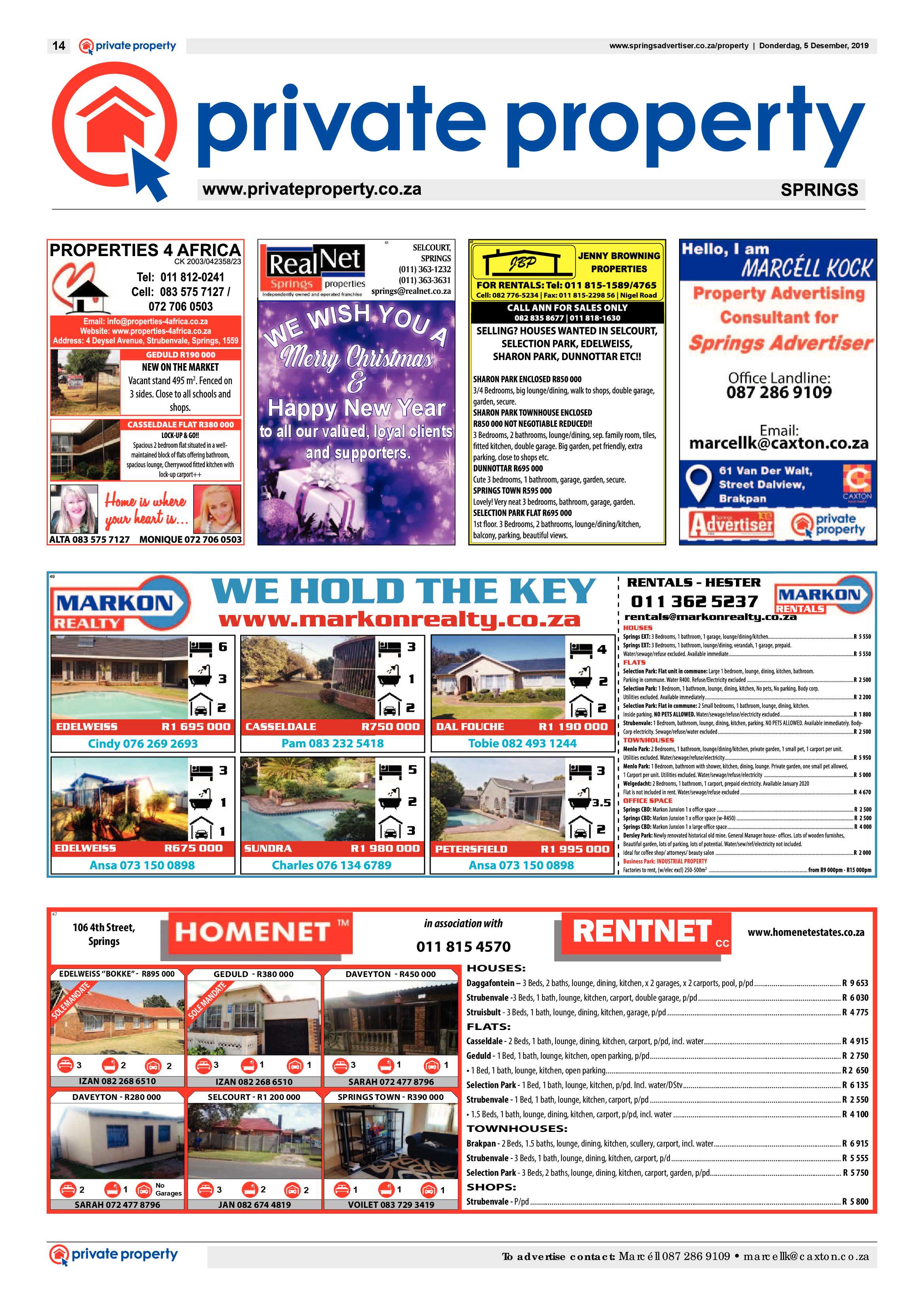 Springs Advertiser 05 December 2019 page 14