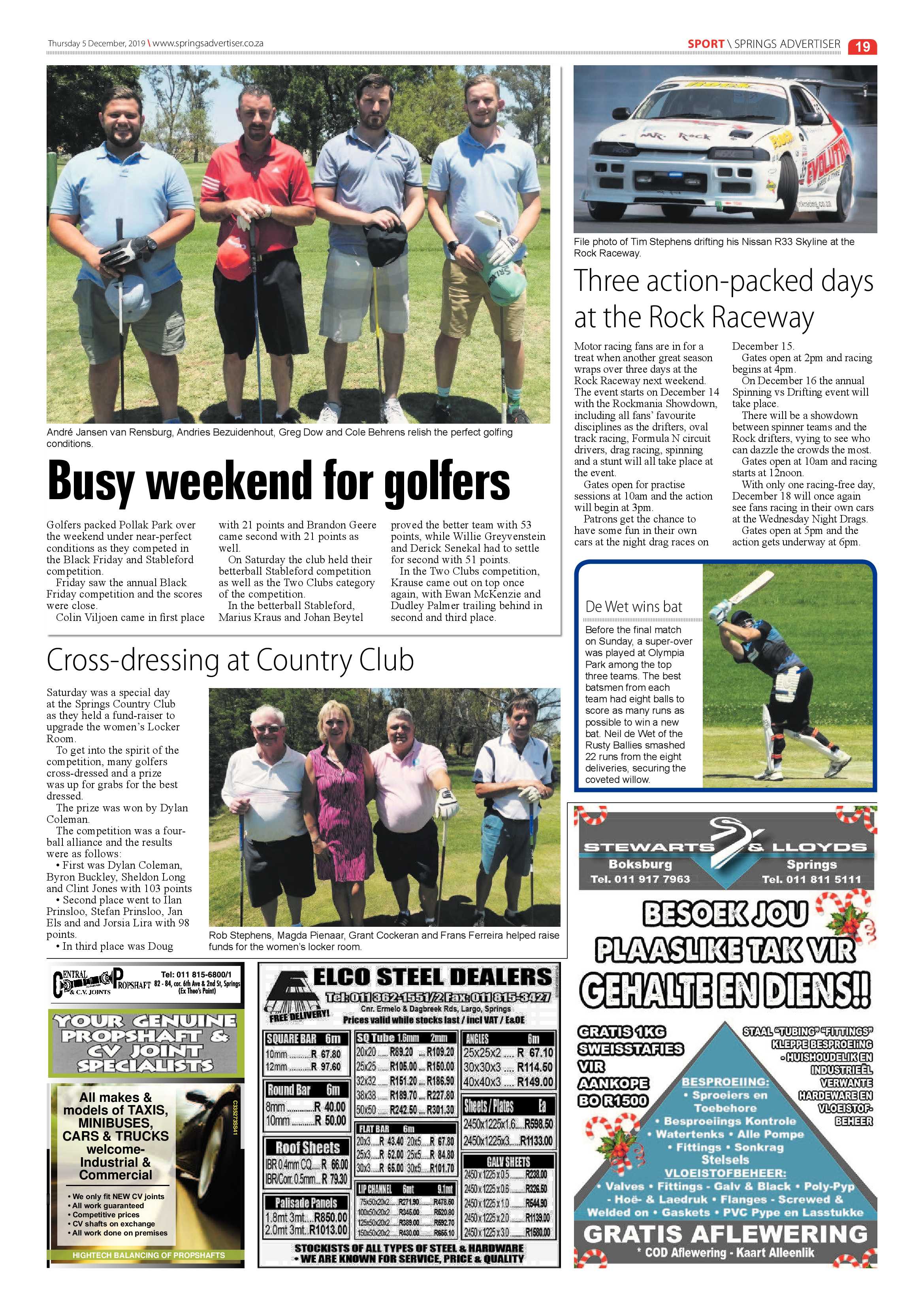 Springs Advertiser 05 December 2019 page 19
