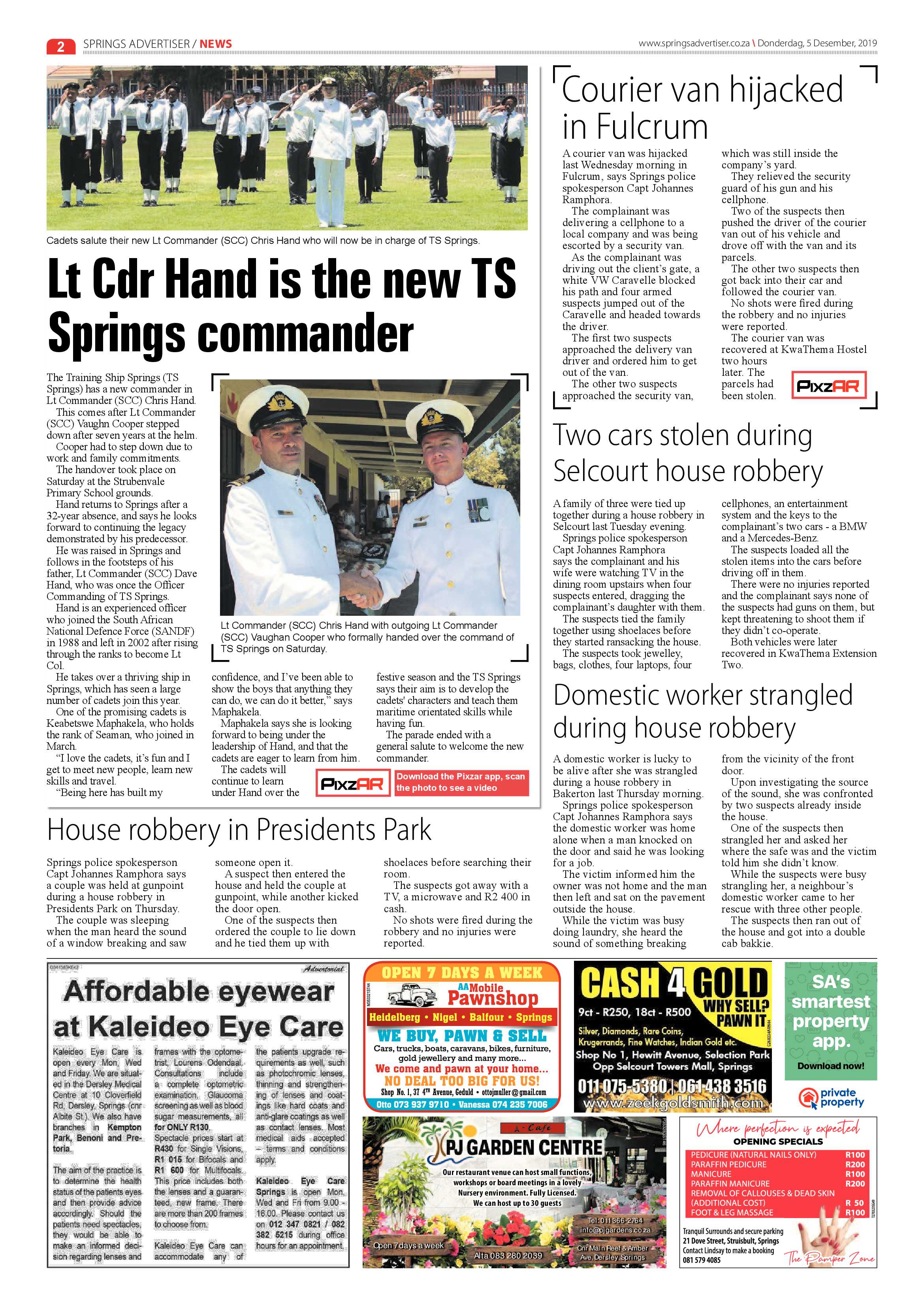 Springs Advertiser 05 December 2019 page 2