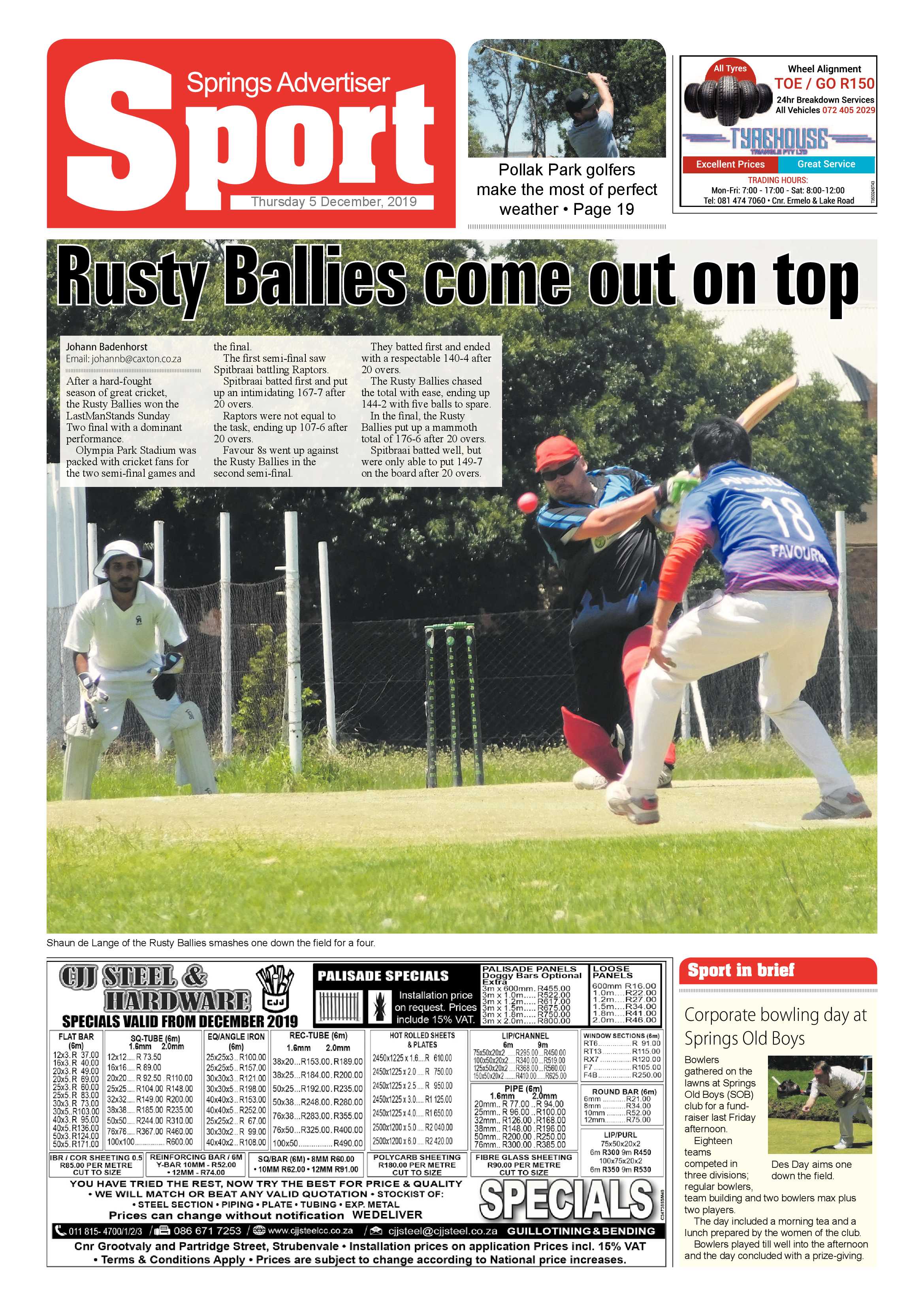 Springs Advertiser 05 December 2019 page 20