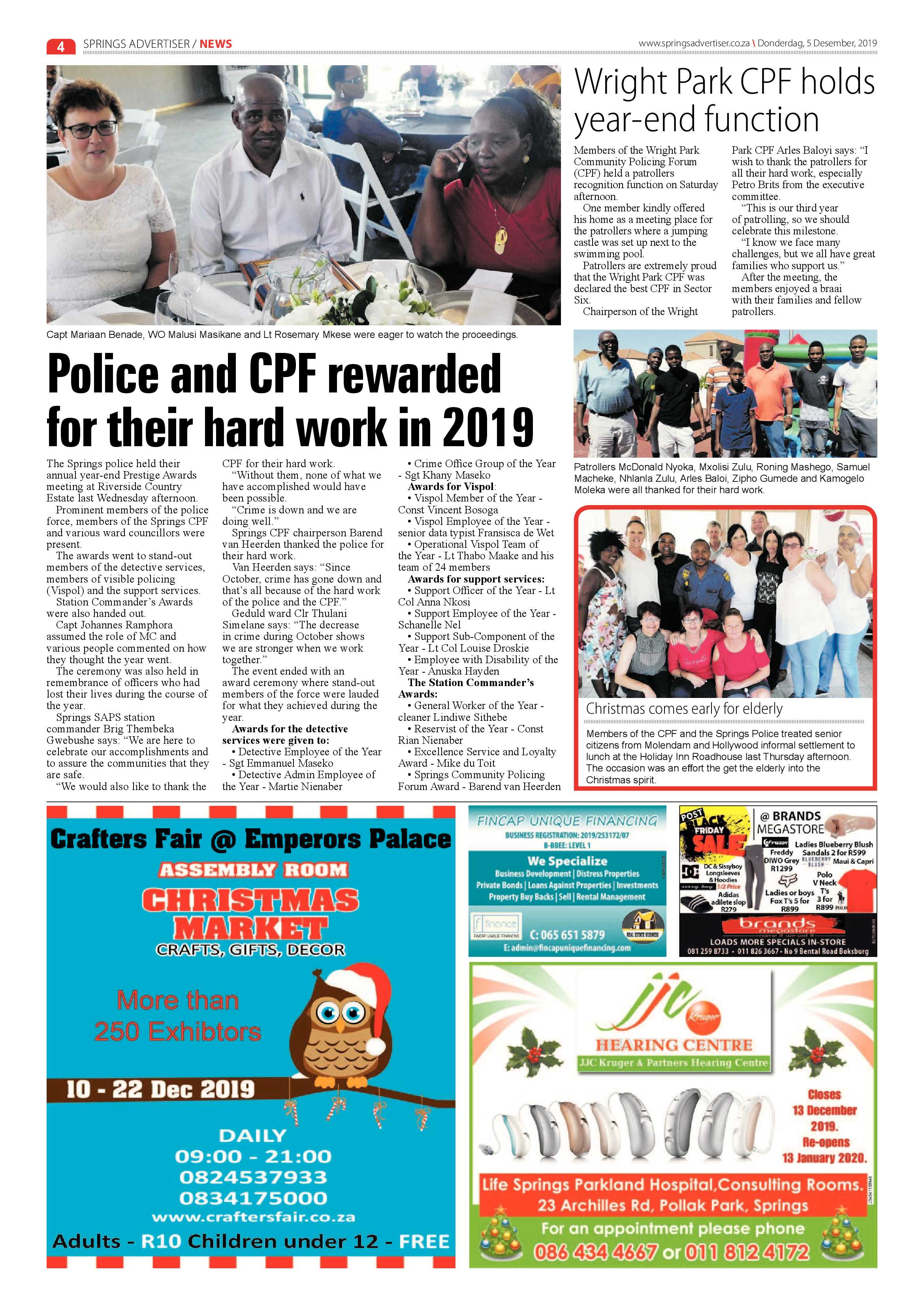 Springs Advertiser 05 December 2019 page 4