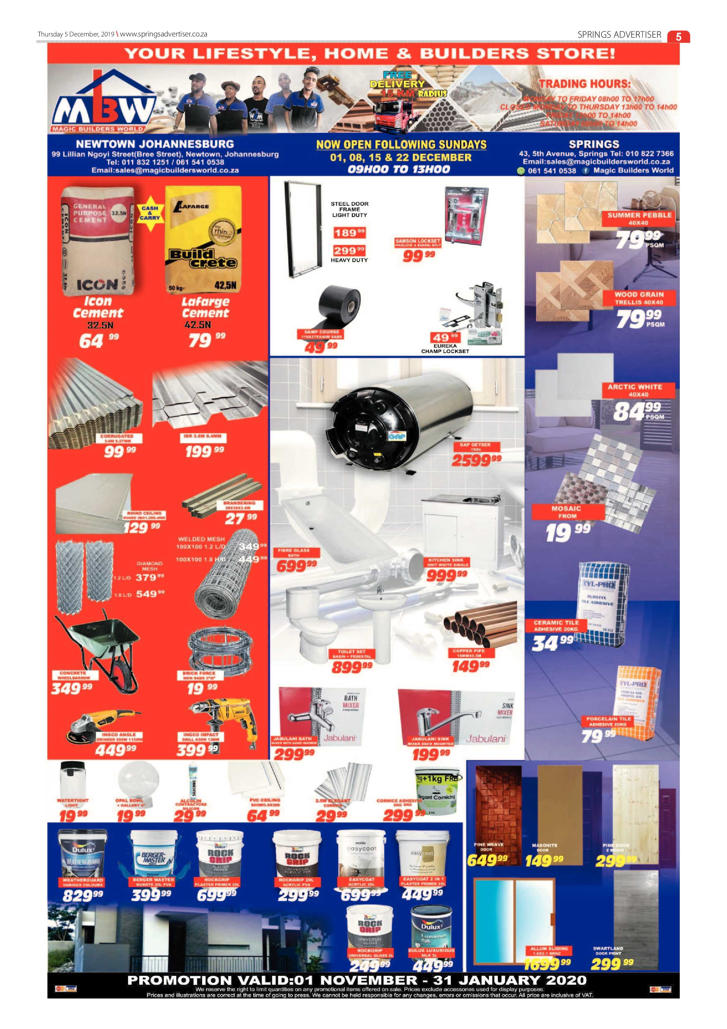 Springs Advertiser 05 December 2019 page 5