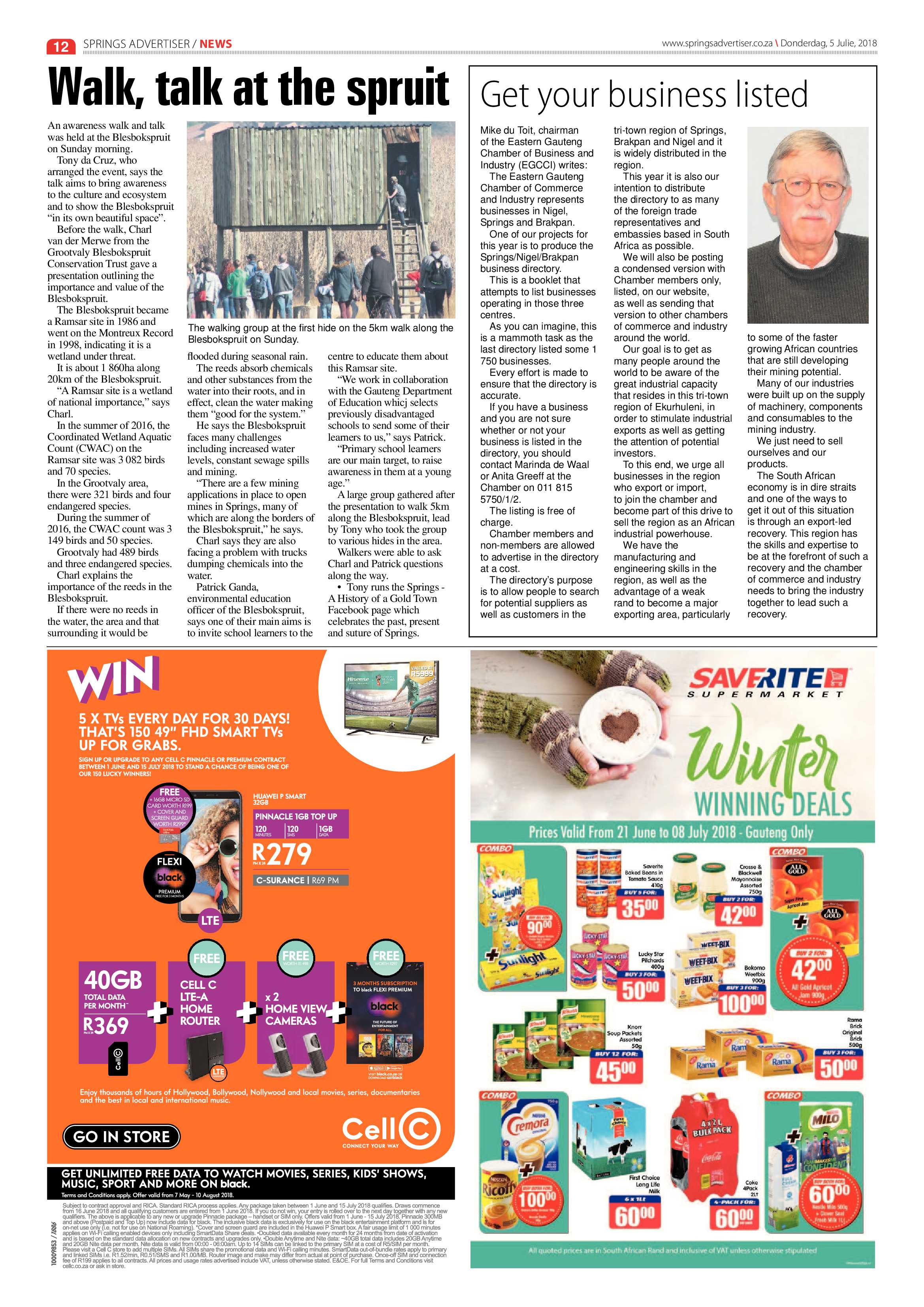Springs Advertiser 05 July 2018 page 12