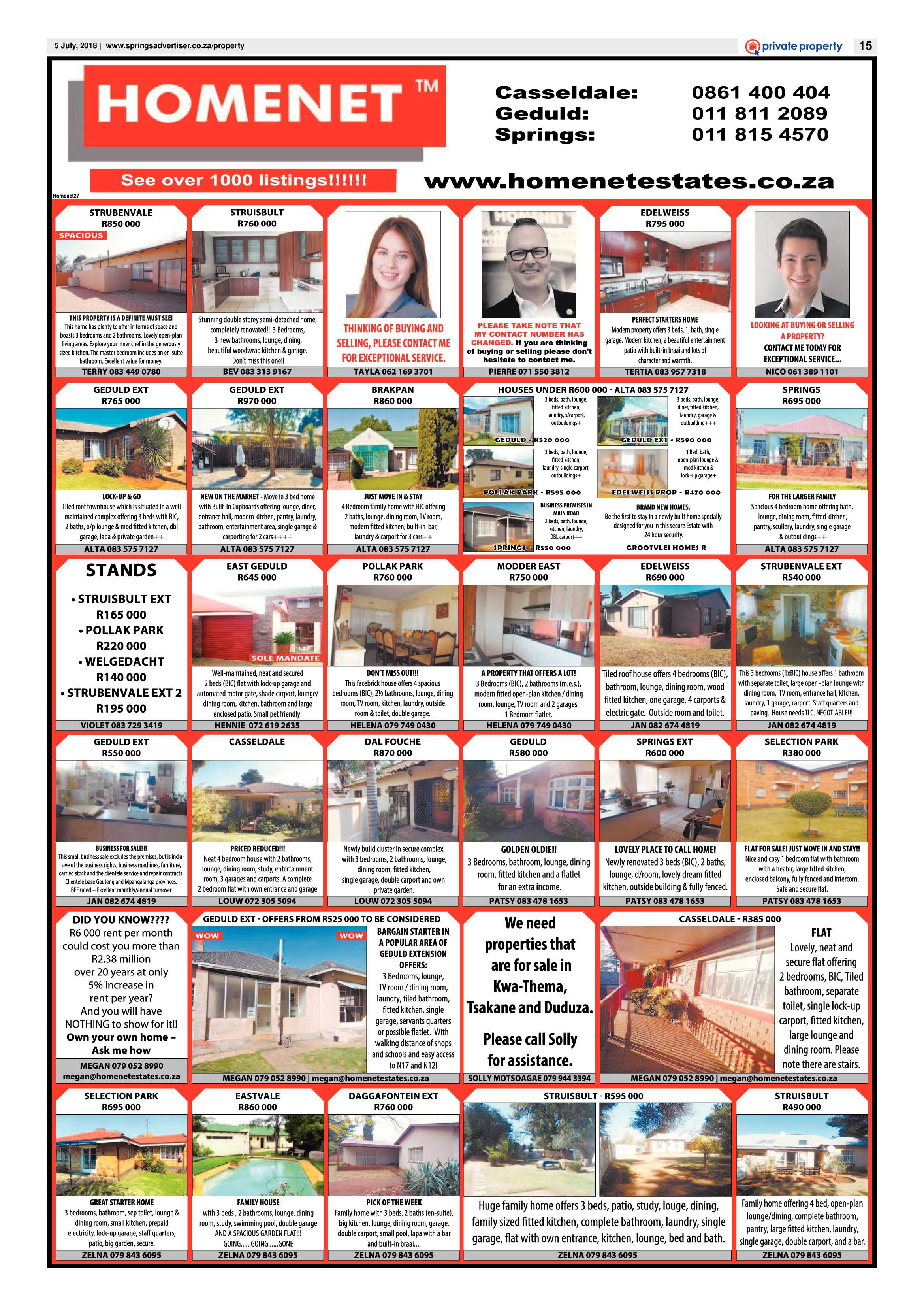 Springs Advertiser 05 July 2018 page 15