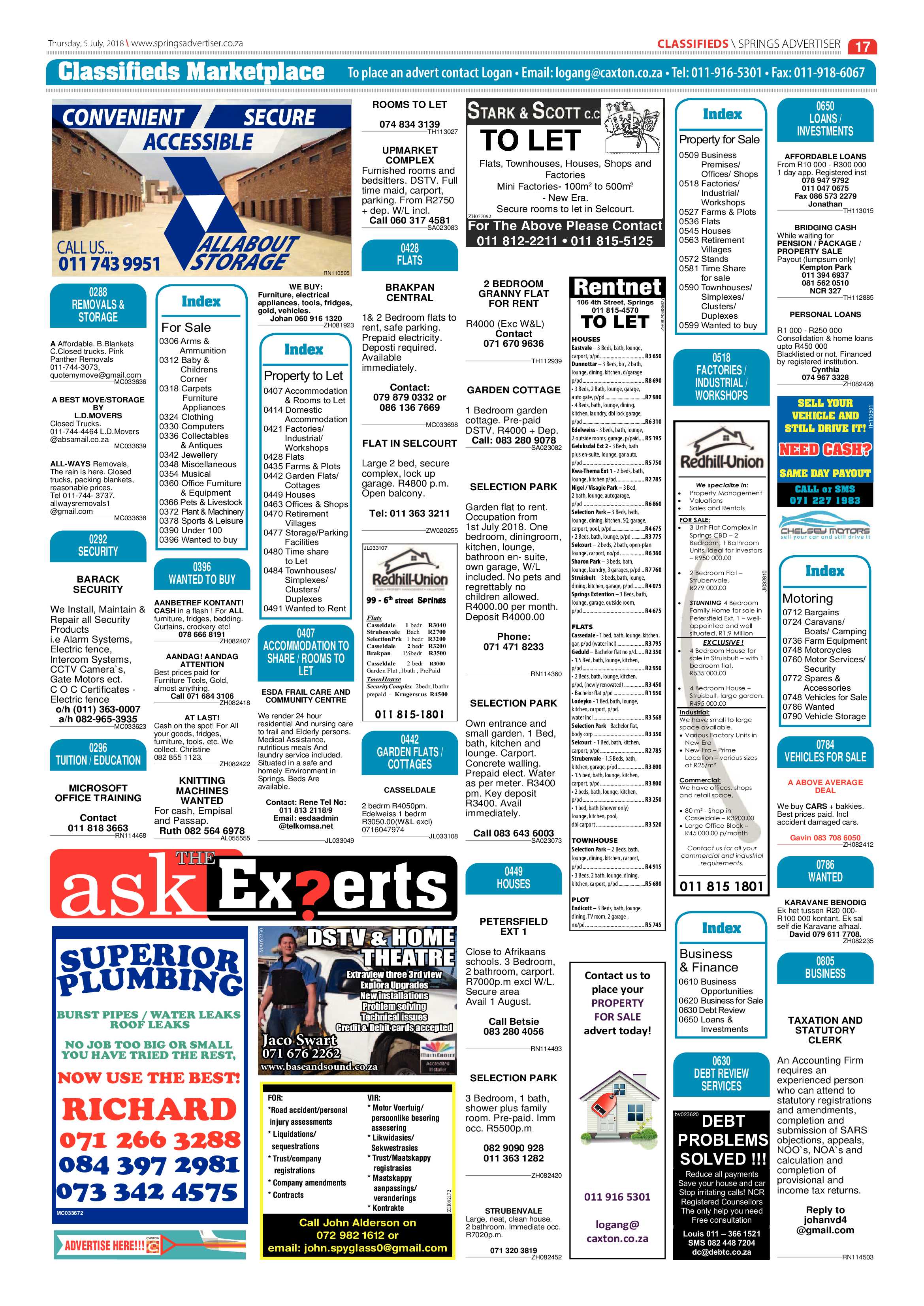 Springs Advertiser 05 July 2018 page 17