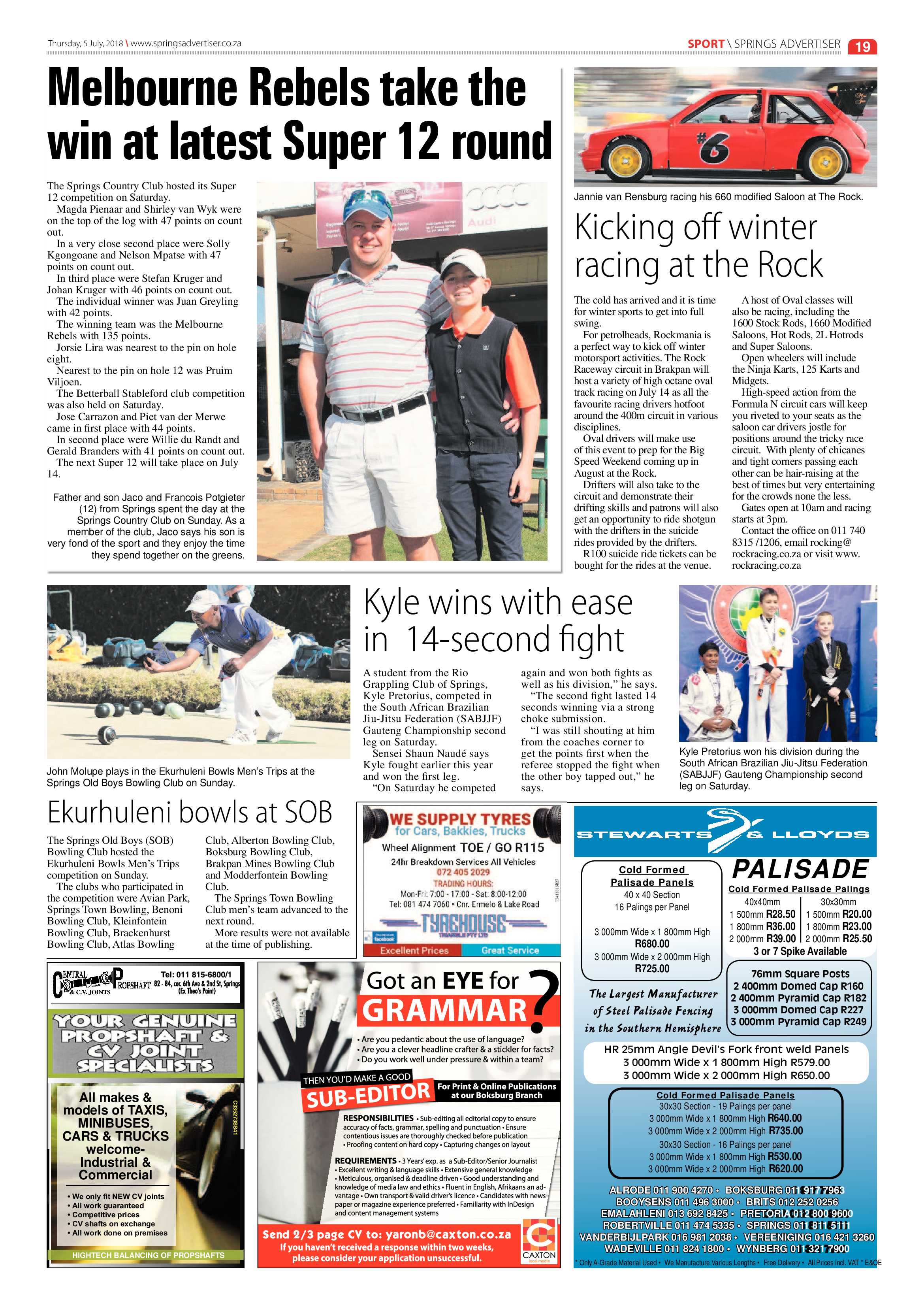 Springs Advertiser 05 July 2018 page 19