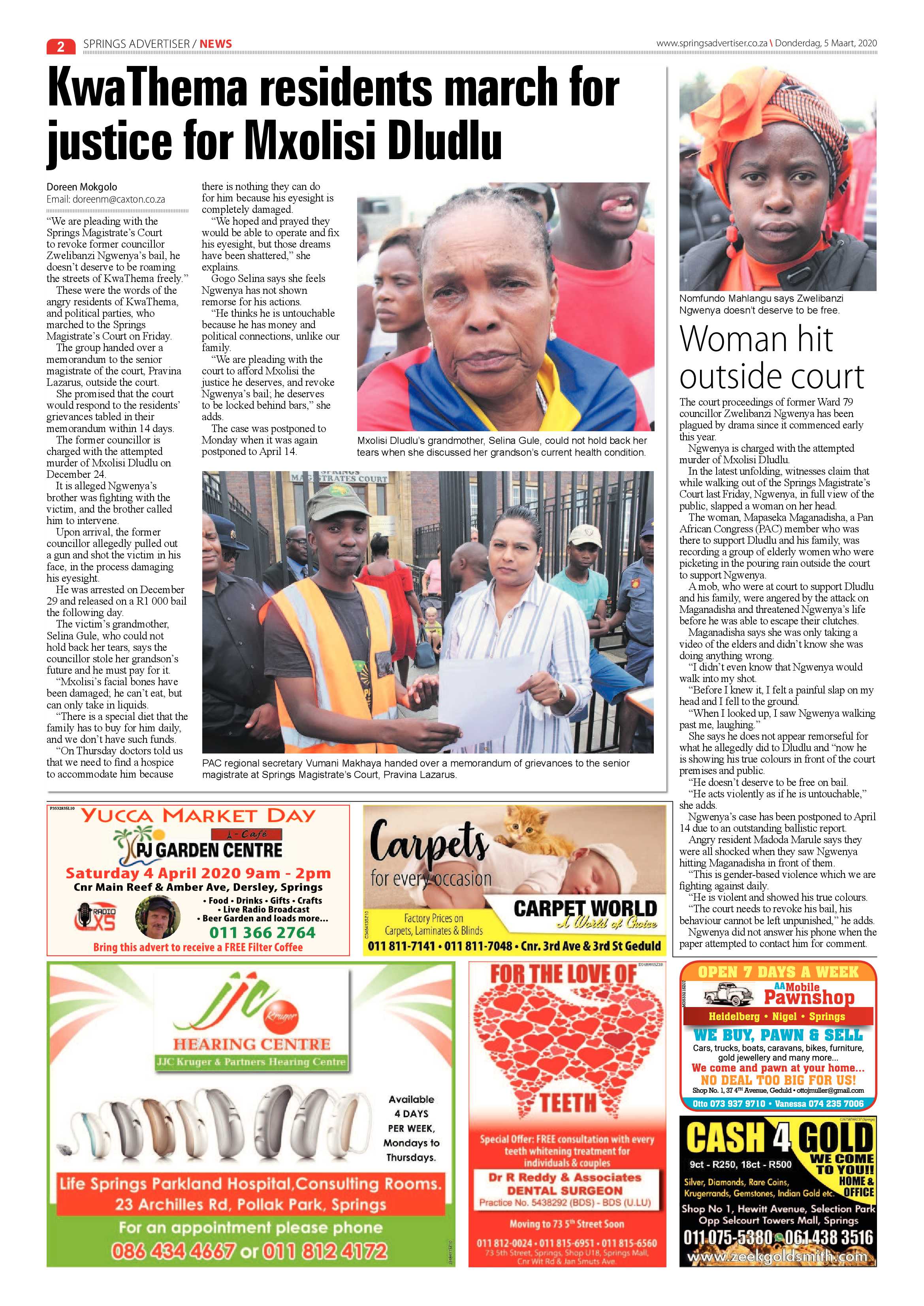 Springs Advertiser 05 March 2020 page 2