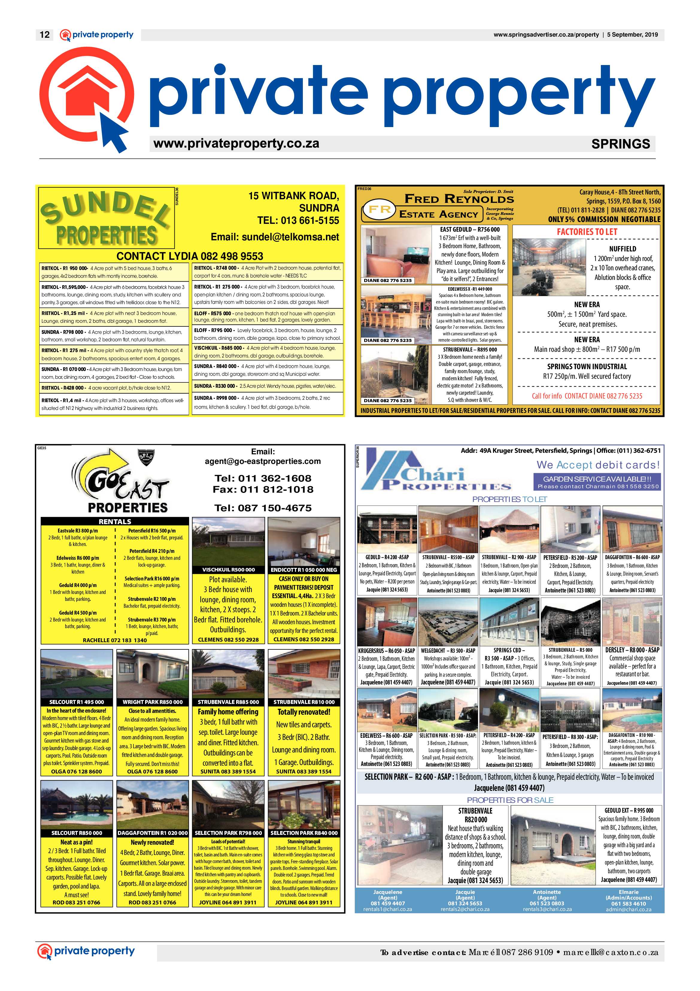 Springs Advertiser 05 September 2019 page 12