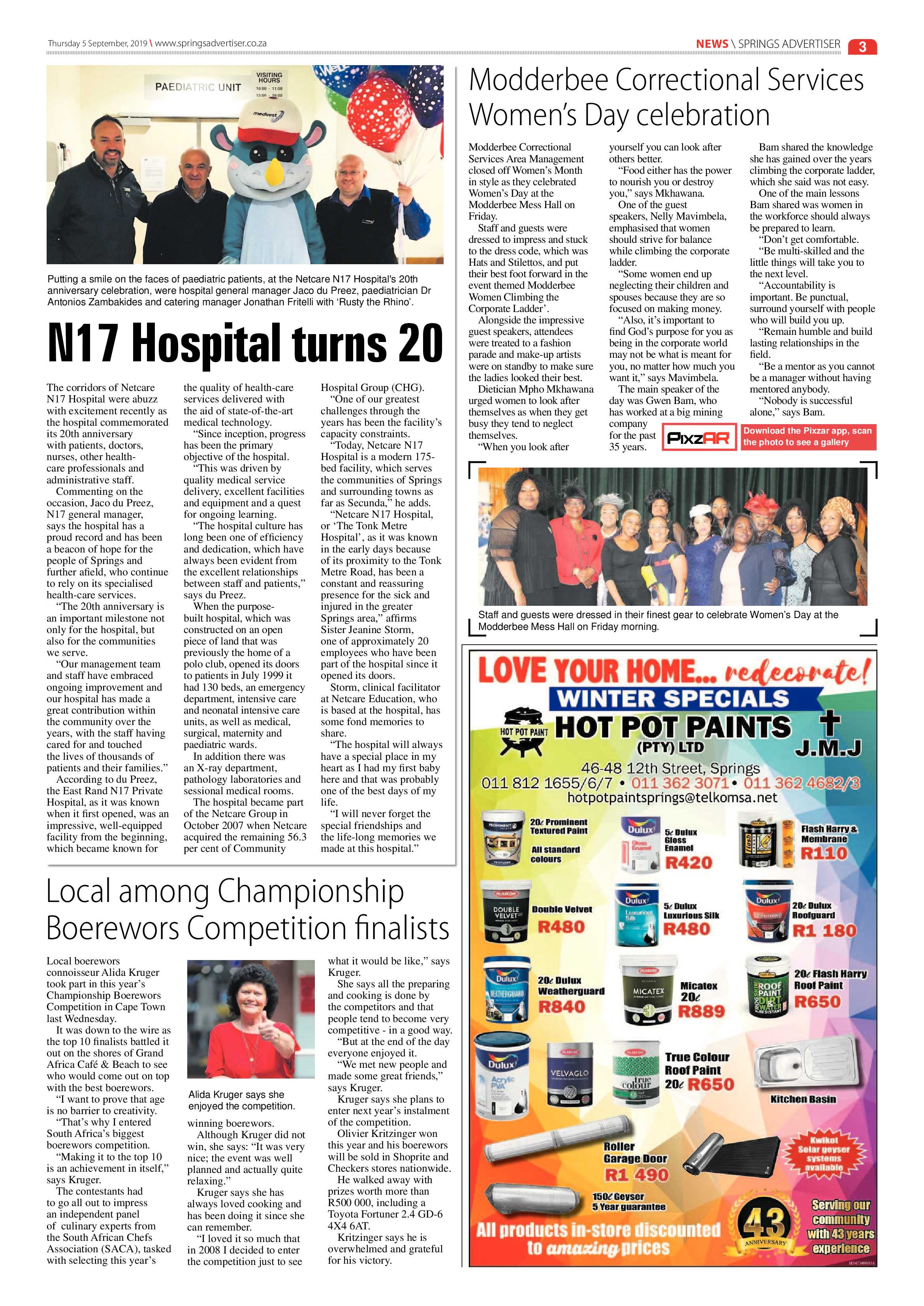 Springs Advertiser 05 September 2019 page 3