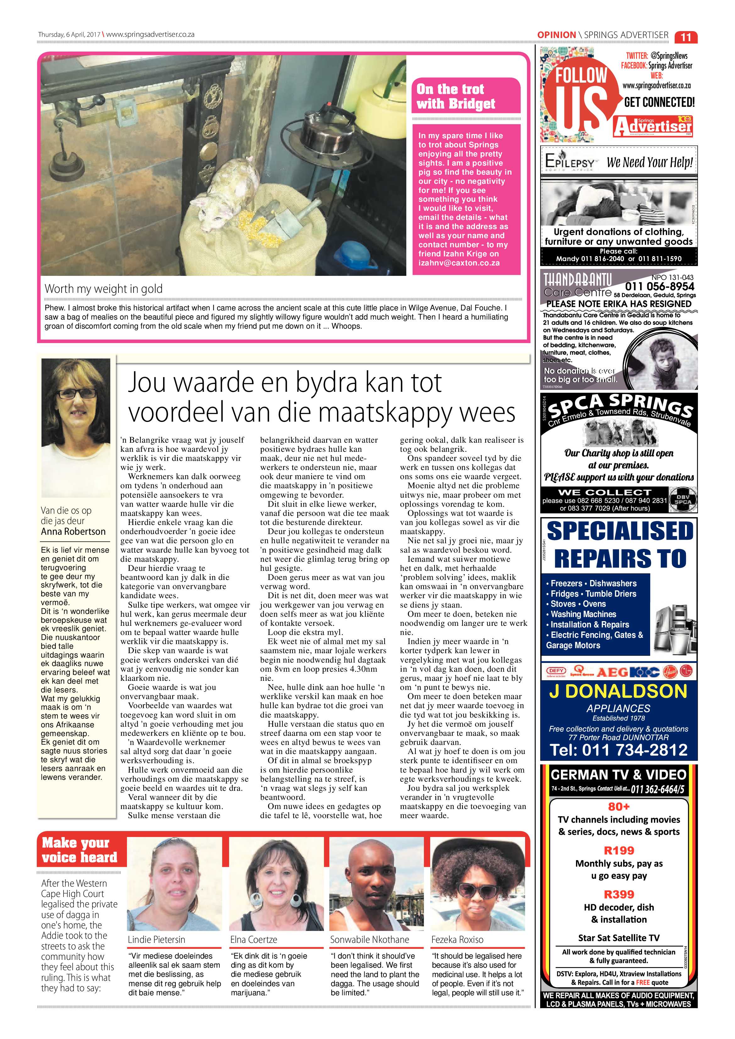 Springs Advertiser 06 April 2017 page 11