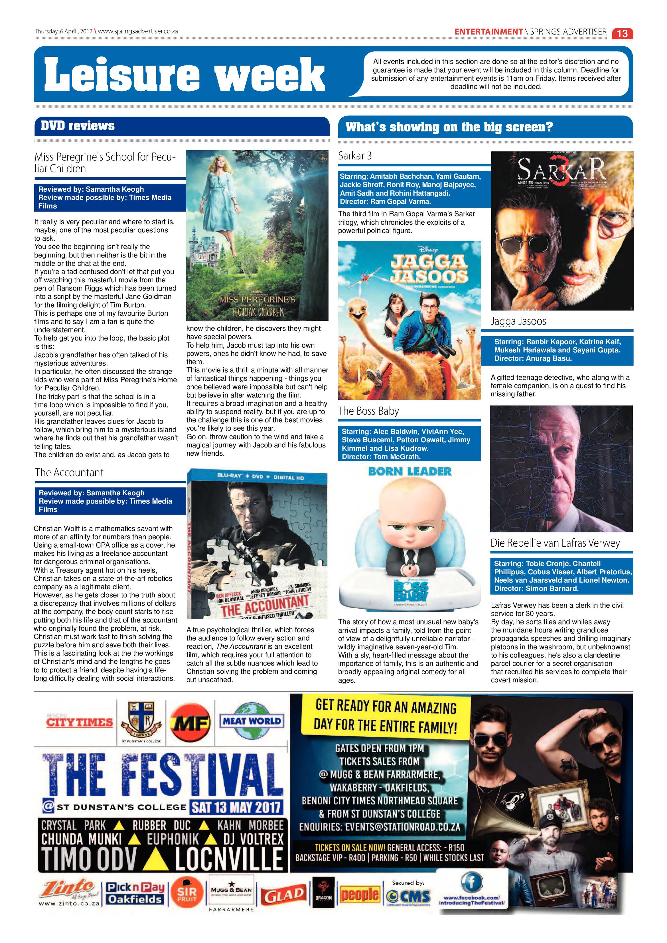 Springs Advertiser 06 April 2017 page 13