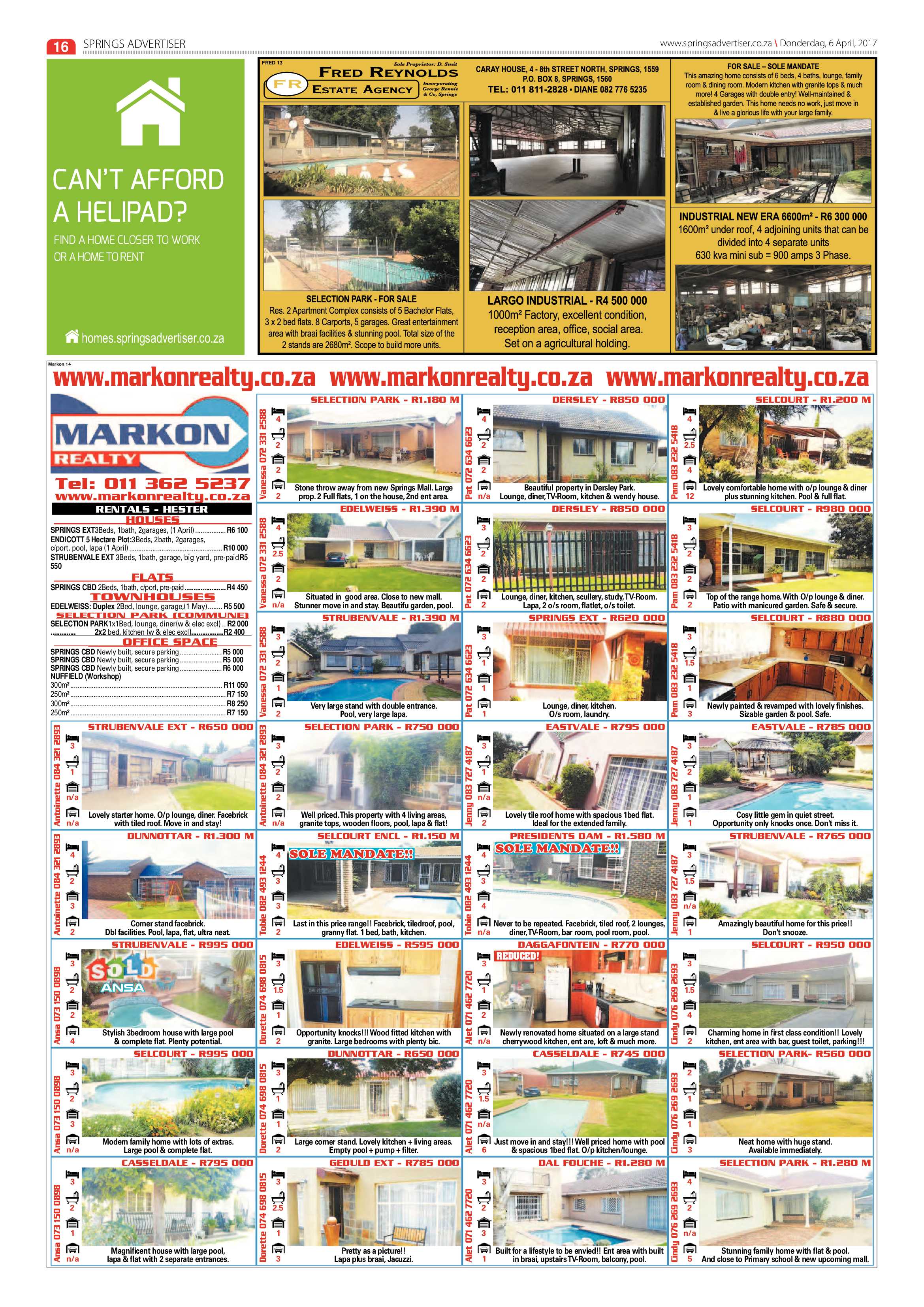 Springs Advertiser 06 April 2017 page 16